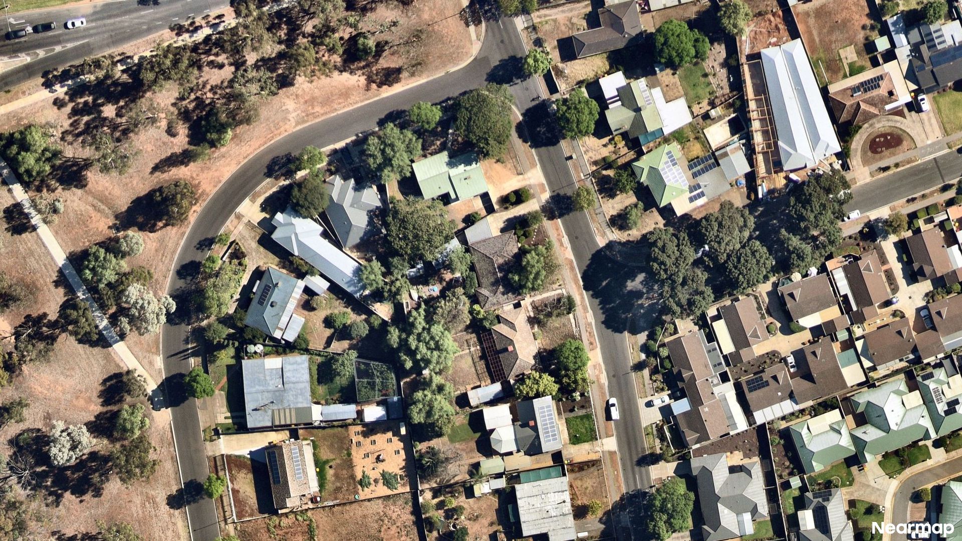 Vertical aerial view