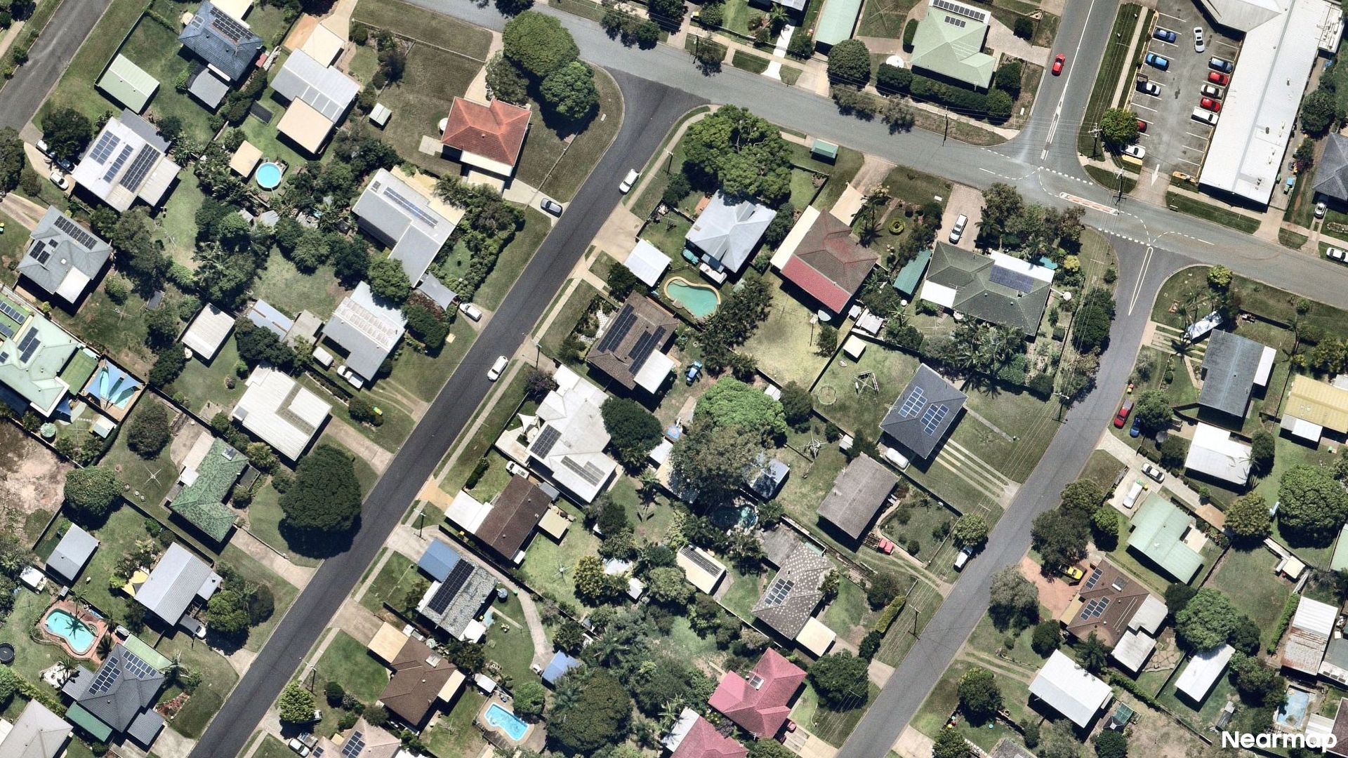 Vertical aerial view