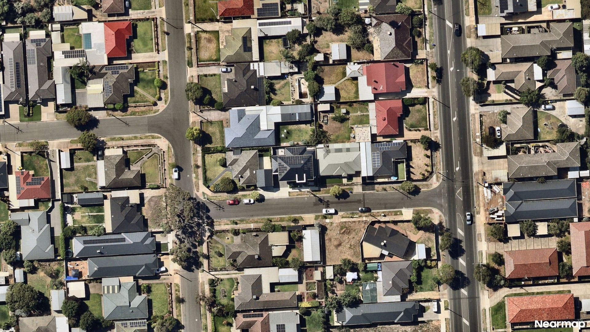 Vertical aerial view
