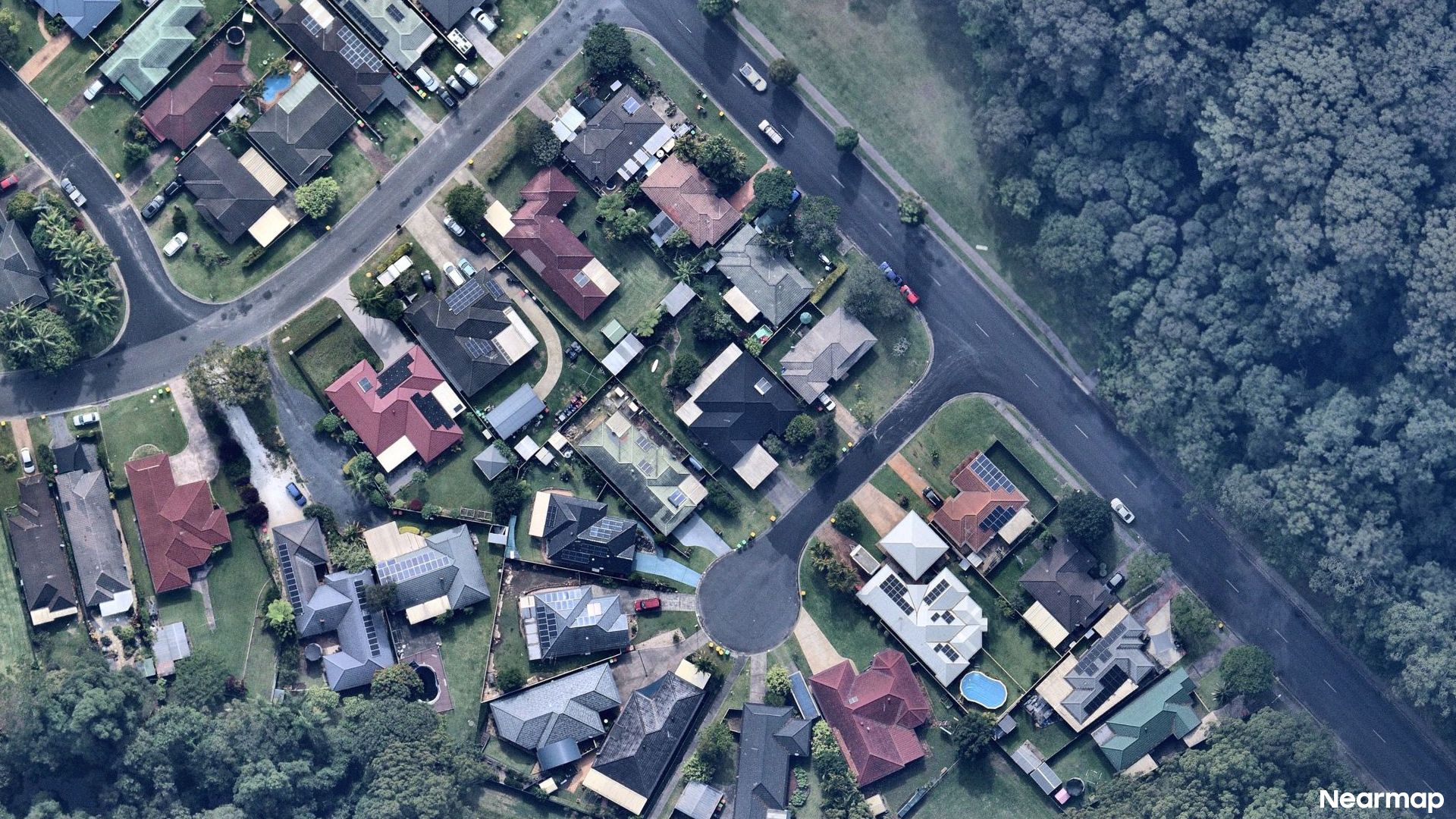 Vertical aerial view