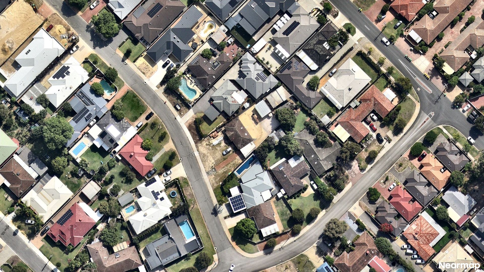 Vertical aerial view