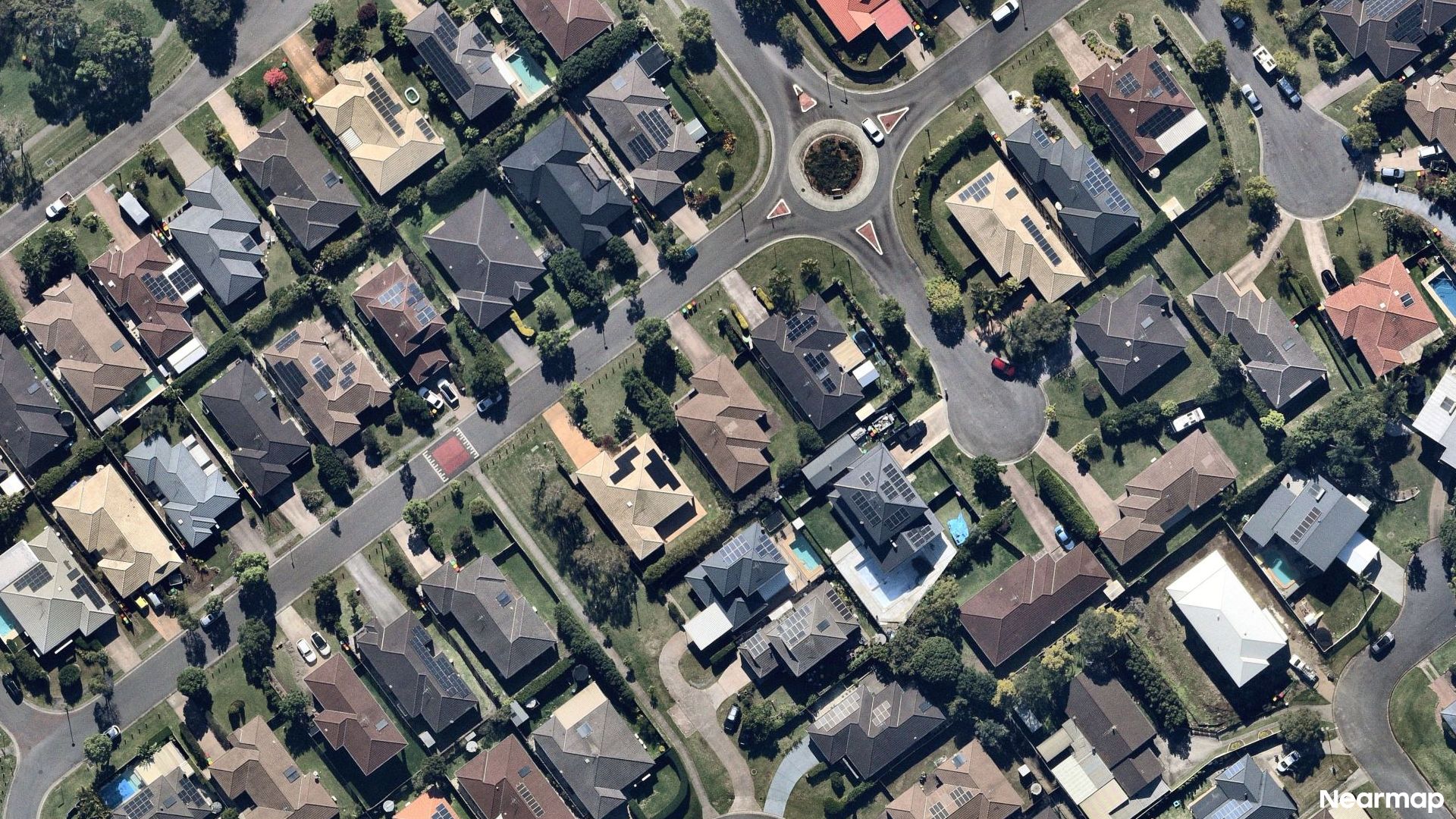 Vertical aerial view