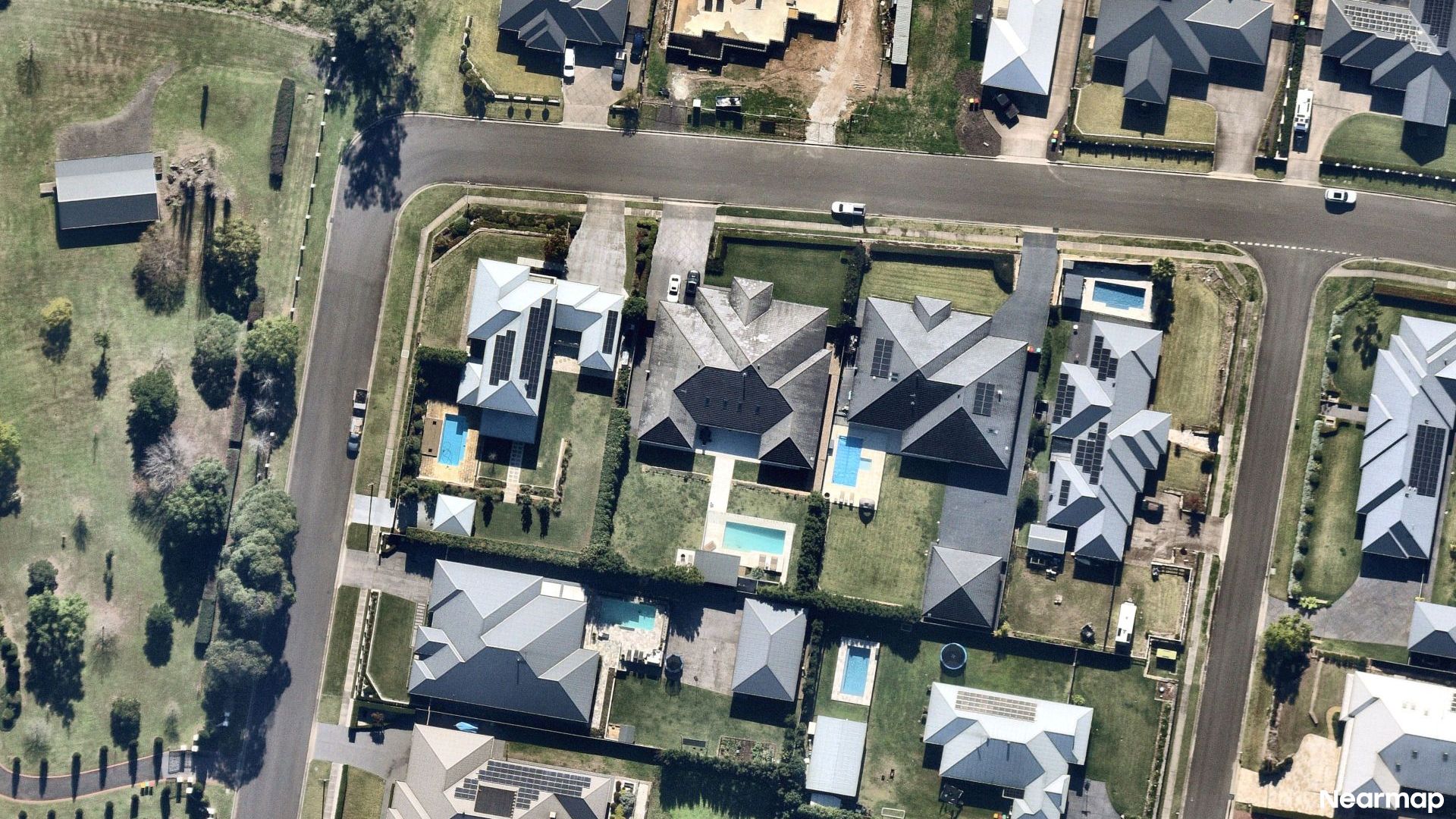 Vertical aerial view