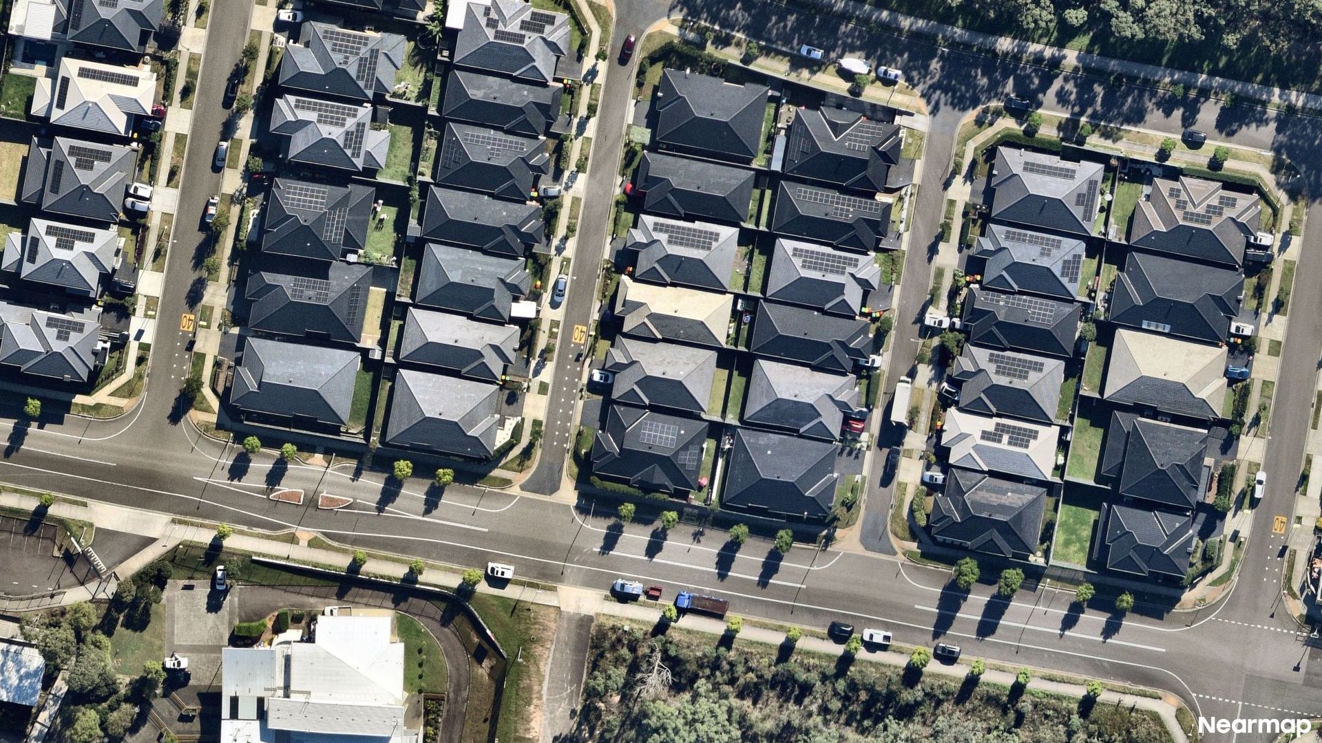 Vertical aerial view