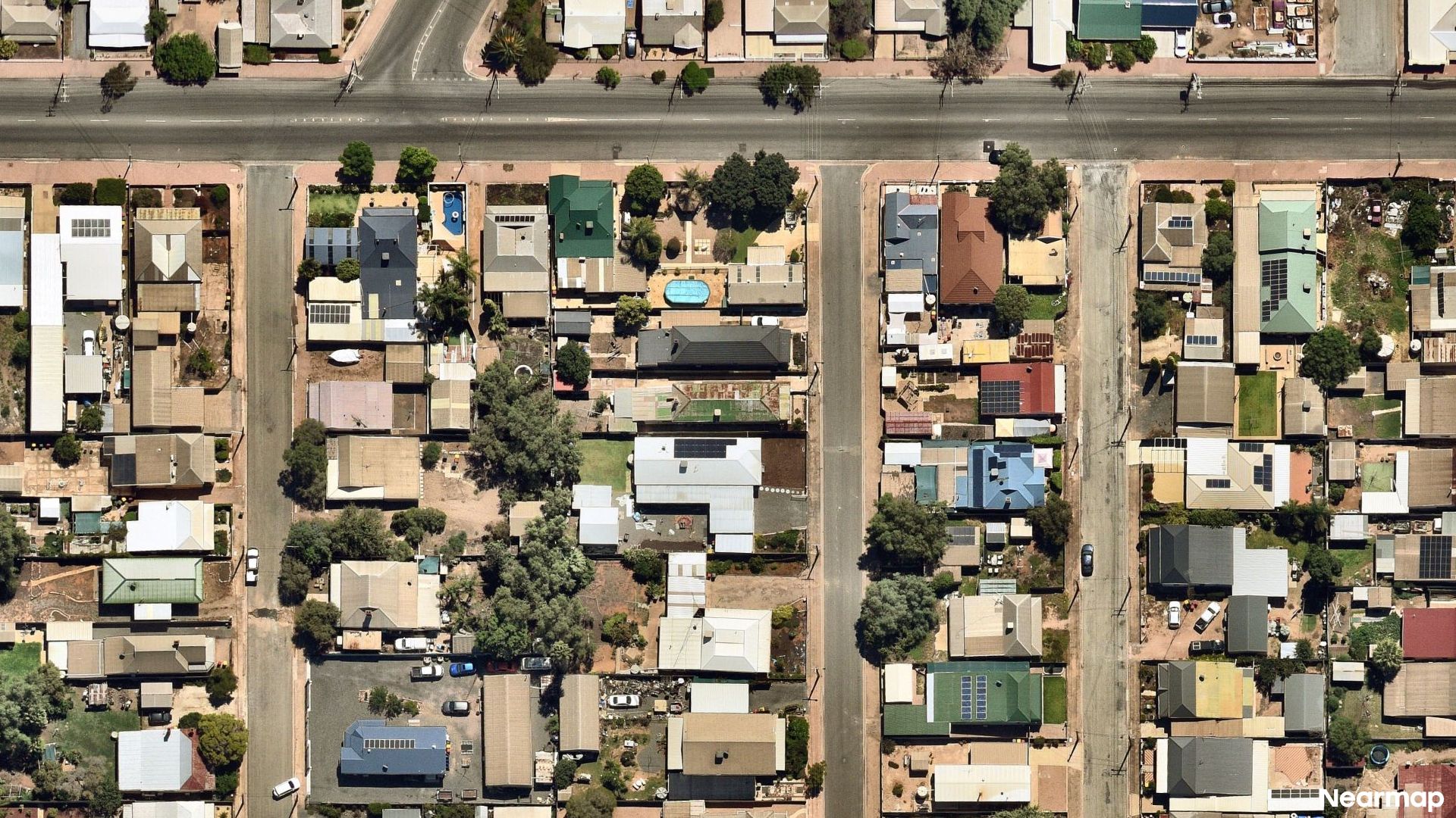 Vertical aerial view