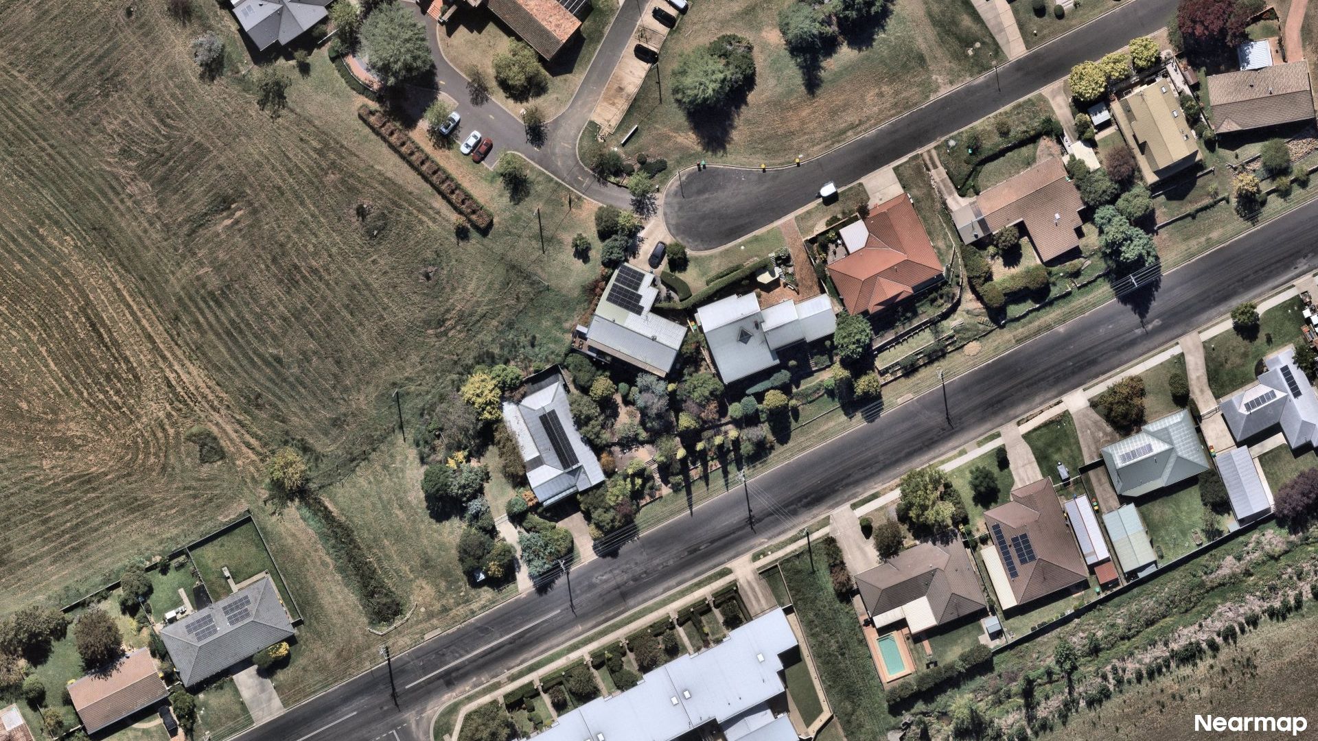 Vertical aerial view