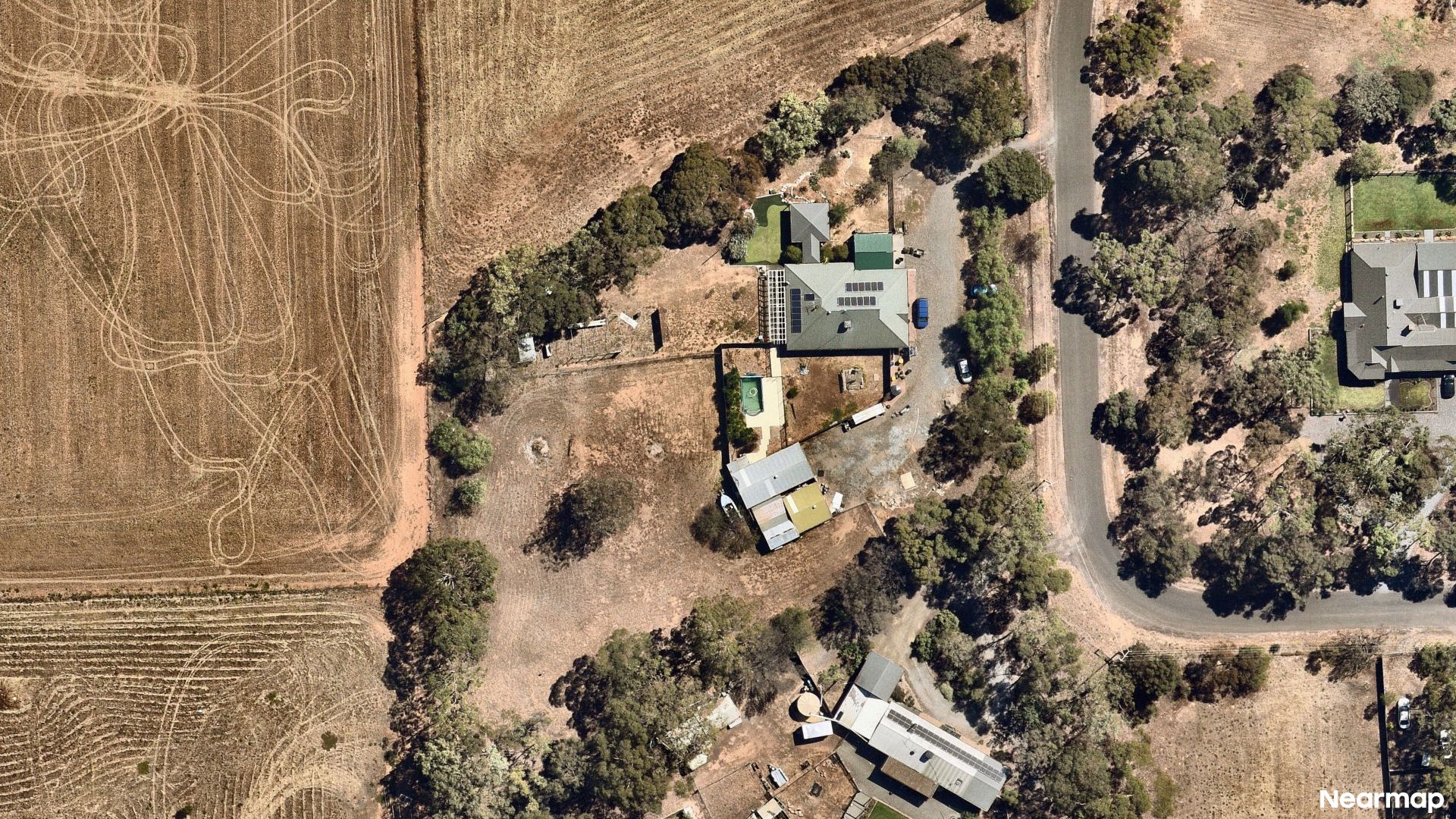 Vertical aerial view