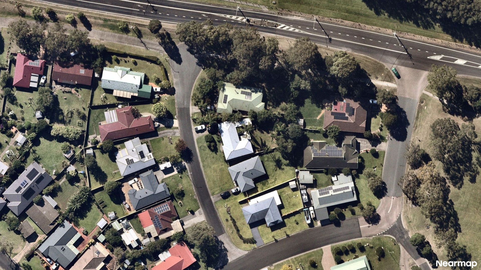 Vertical aerial view