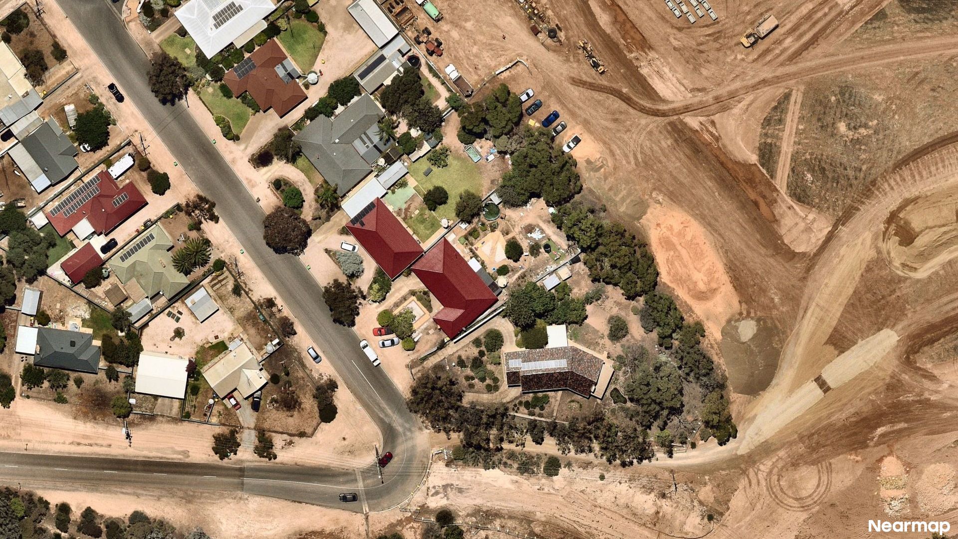 Vertical aerial view