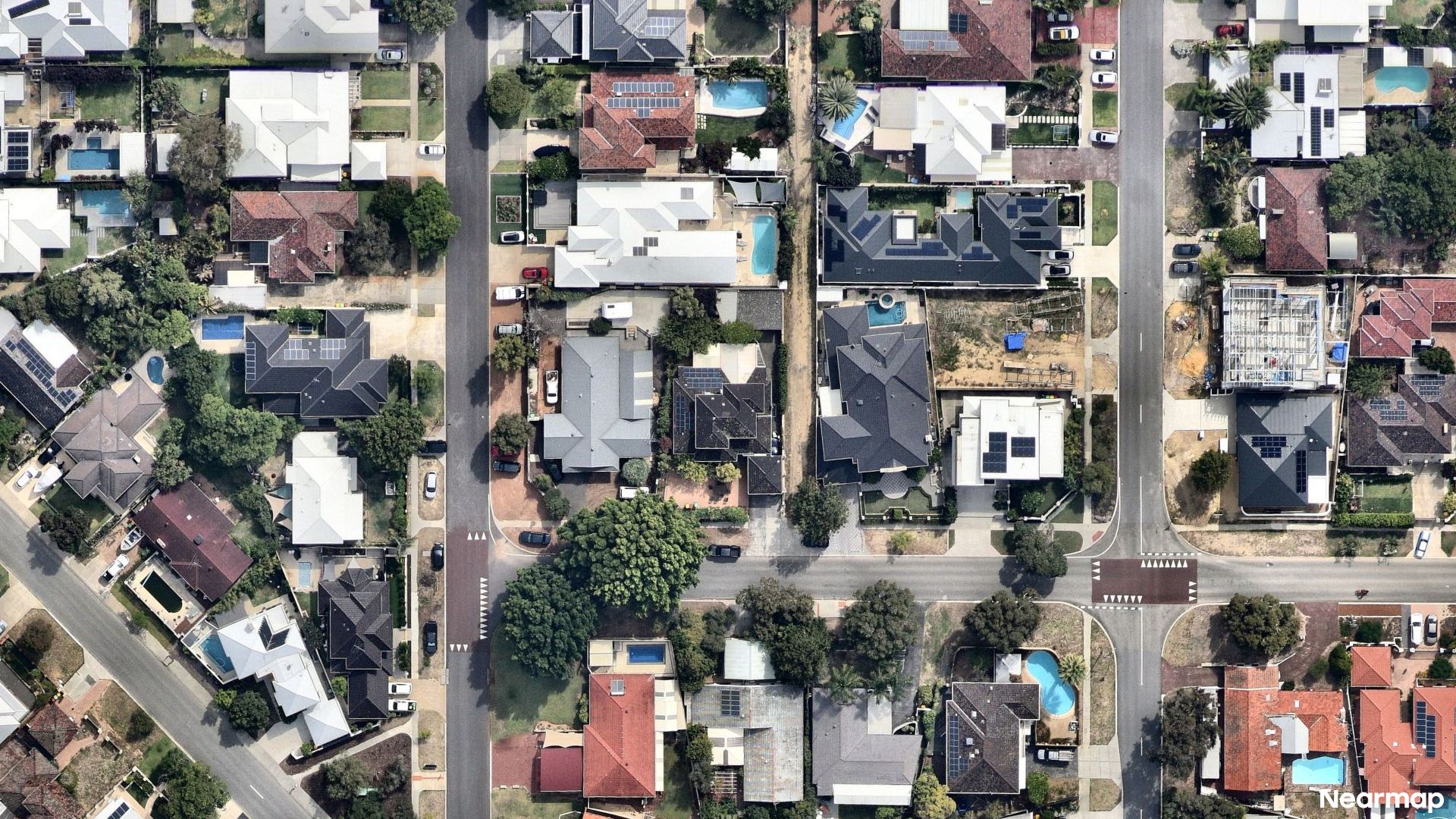 Vertical aerial view