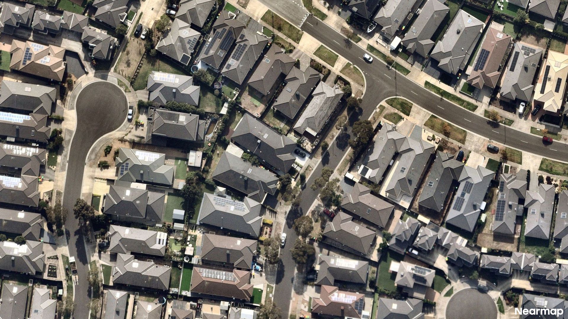 Vertical aerial view