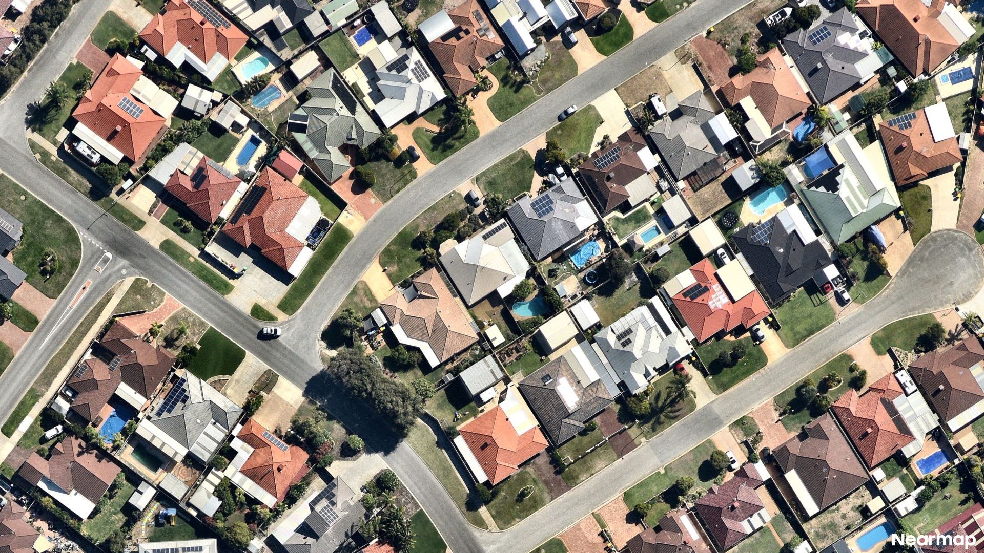 Vertical aerial view