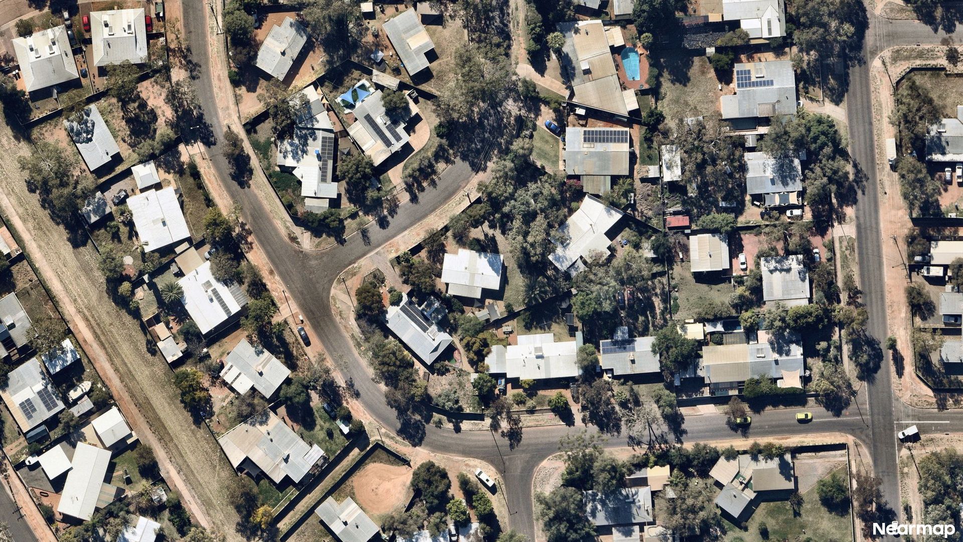 Vertical aerial view
