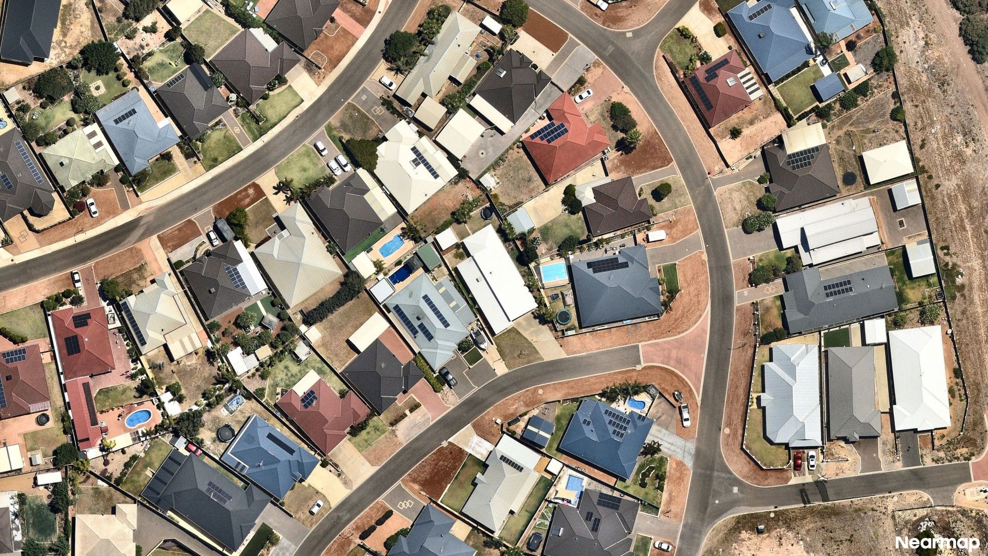 Vertical aerial view