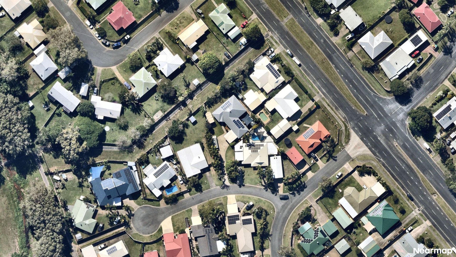 Vertical aerial view