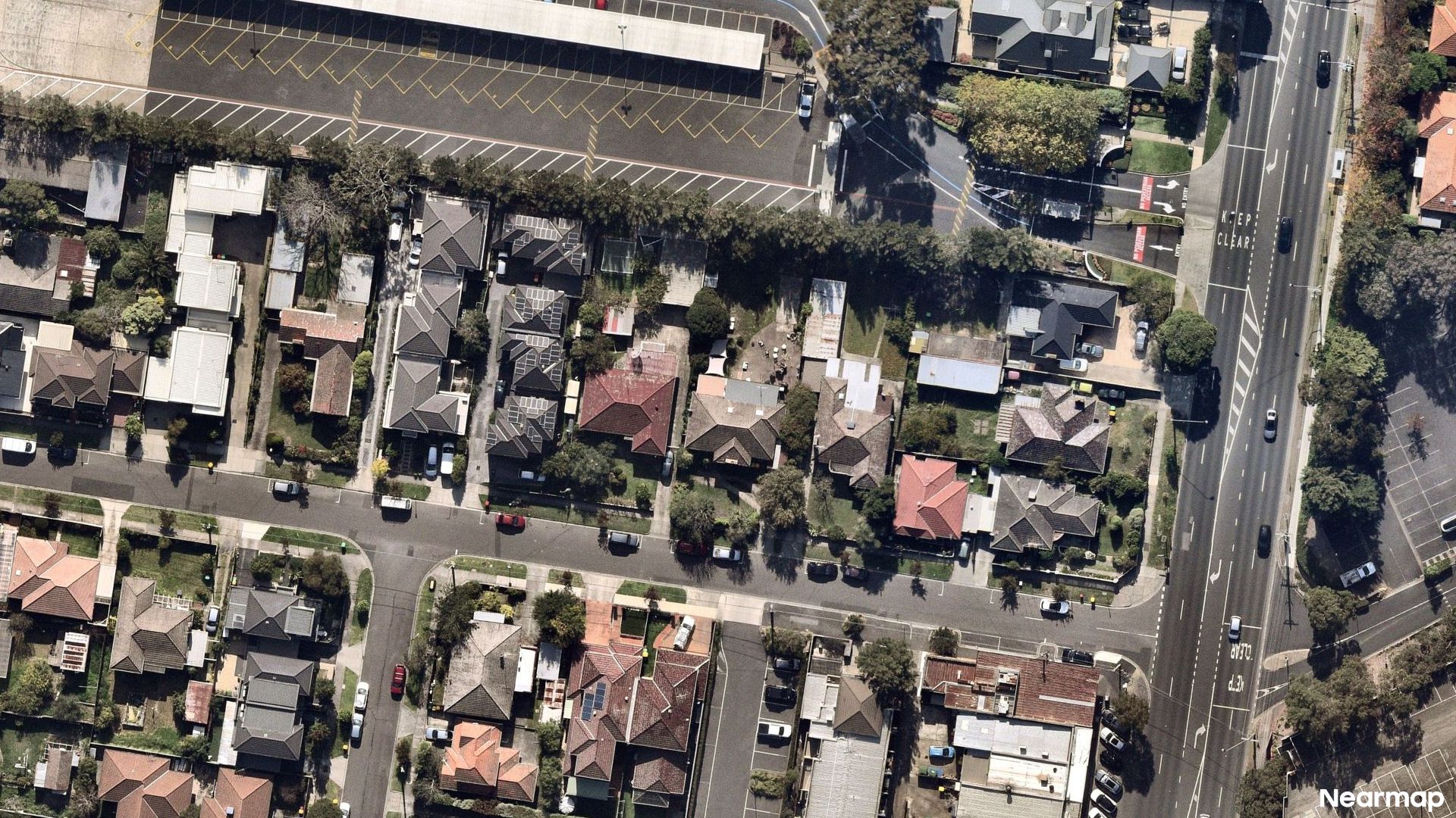 Vertical aerial view