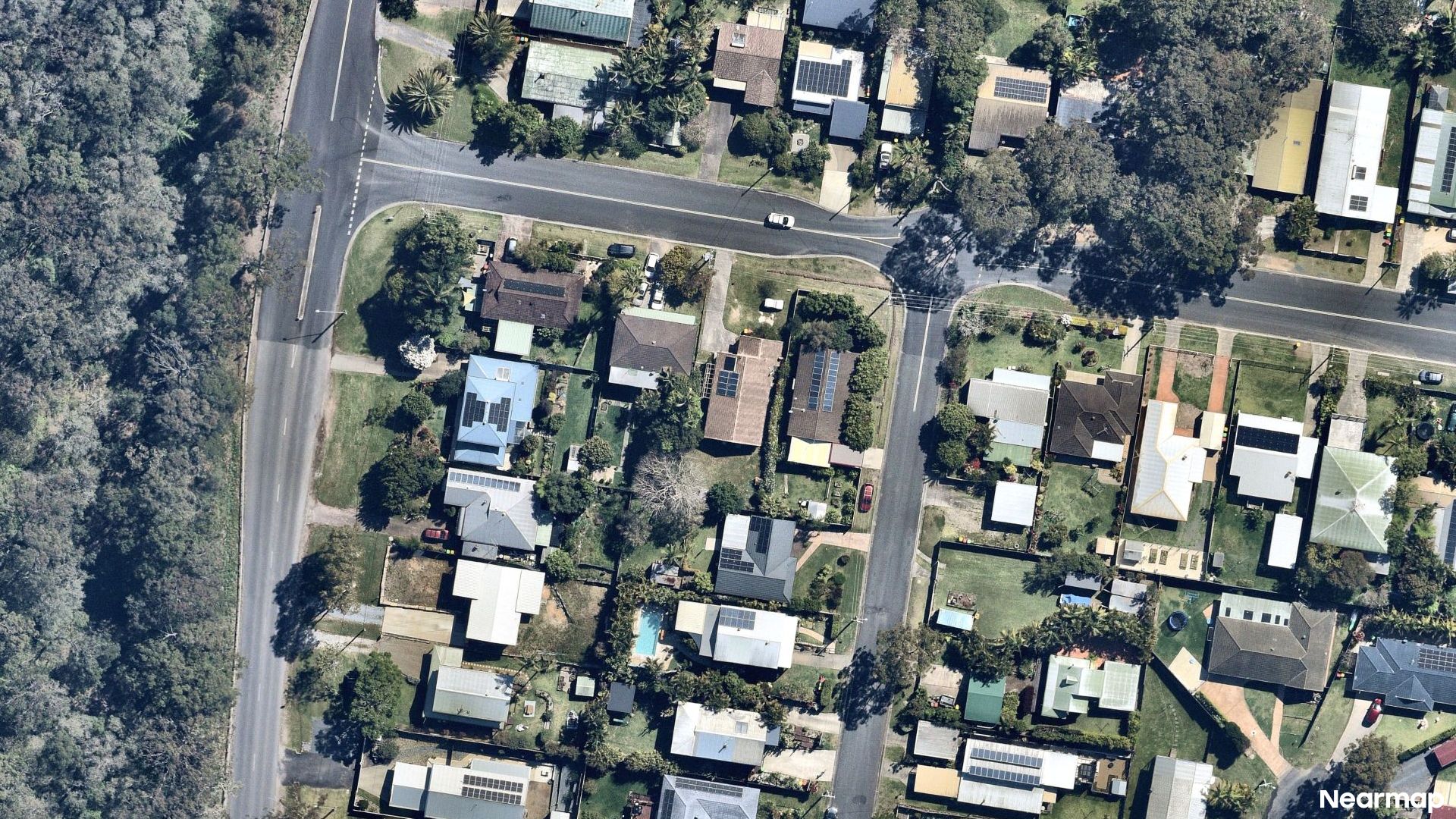 Vertical aerial view