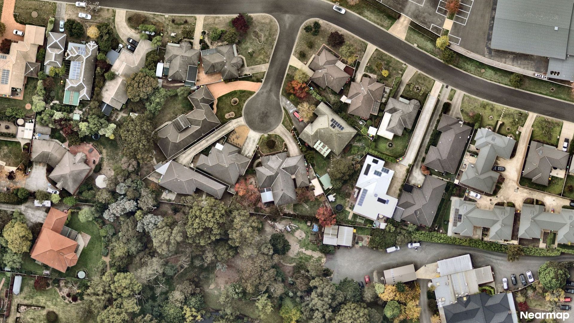 Vertical aerial view