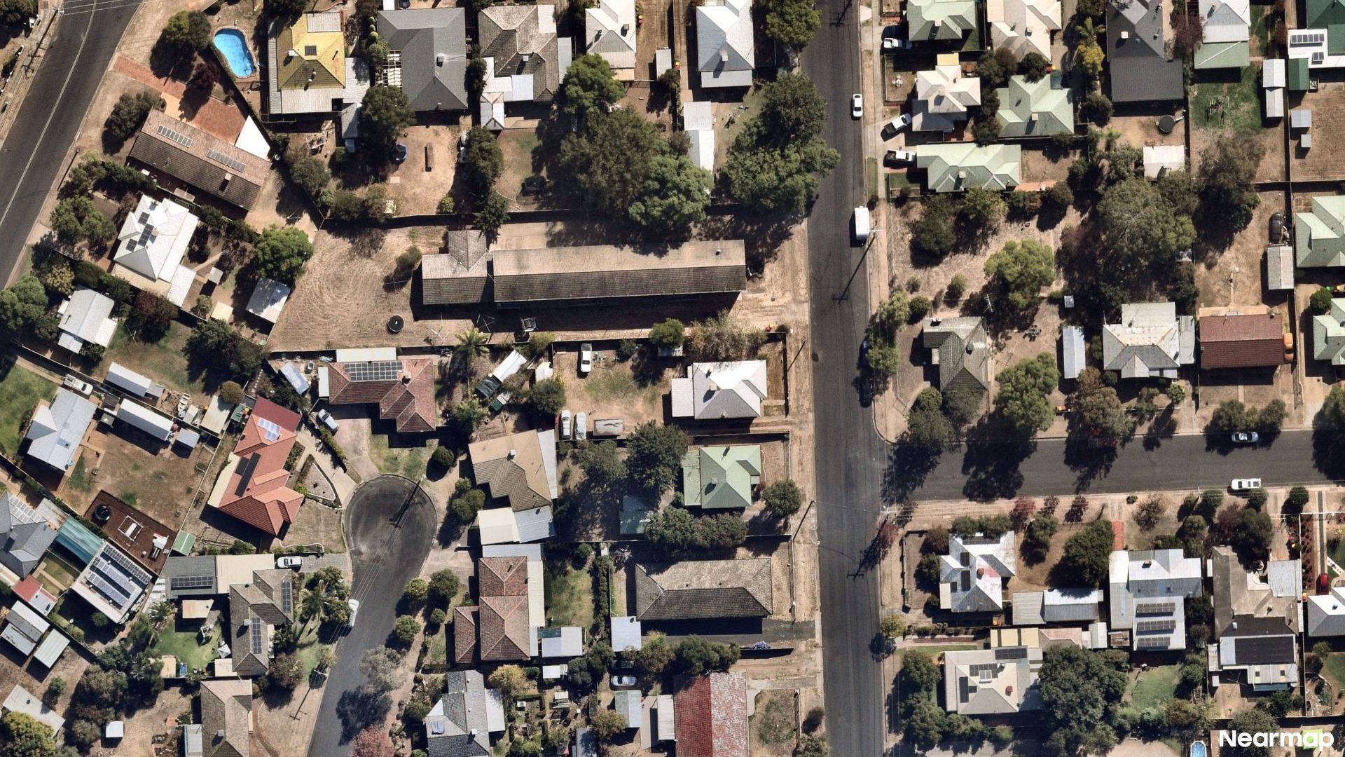 Vertical aerial view