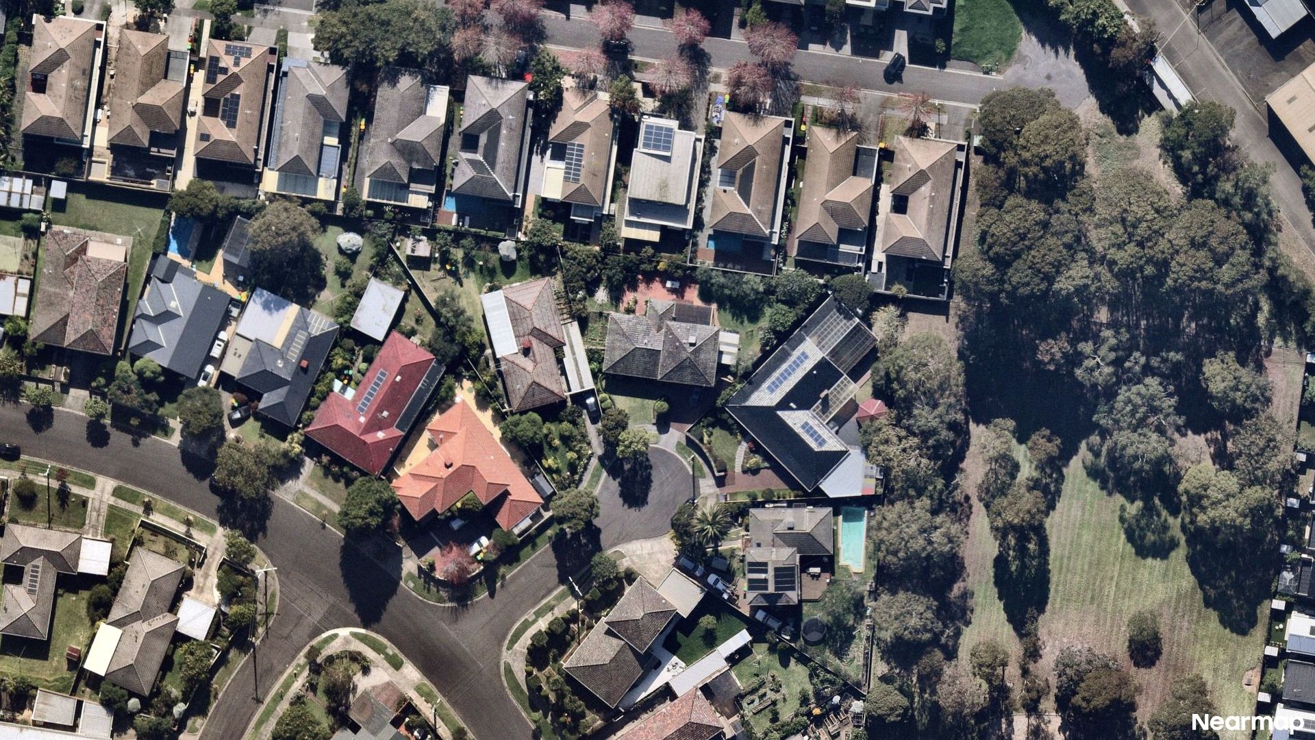 Vertical aerial view