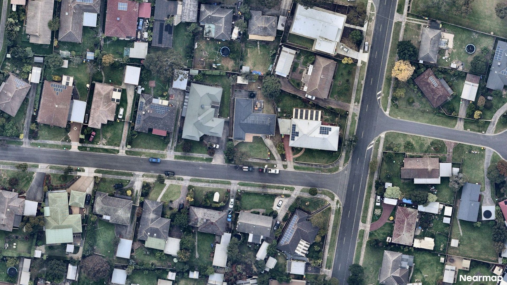 Vertical aerial view
