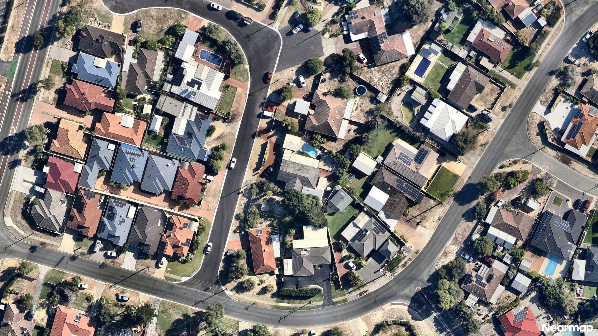Vertical aerial view
