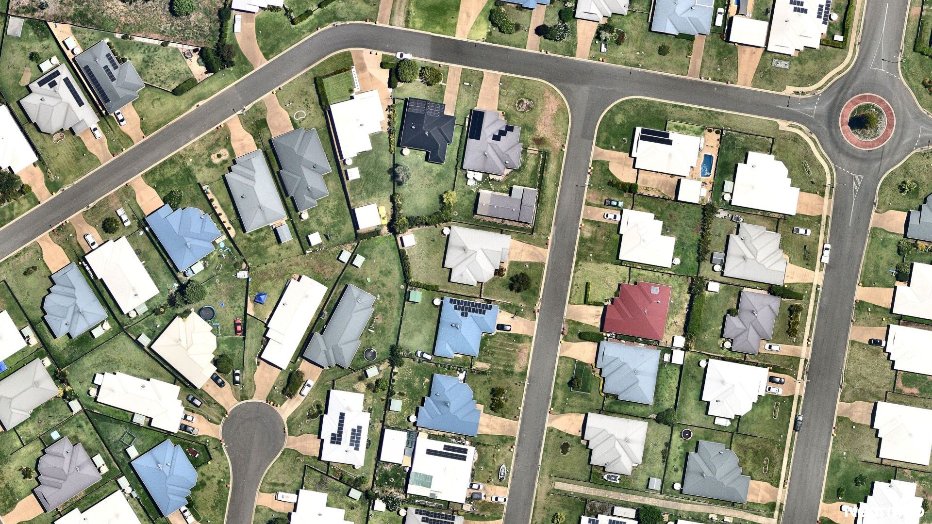 Vertical aerial view