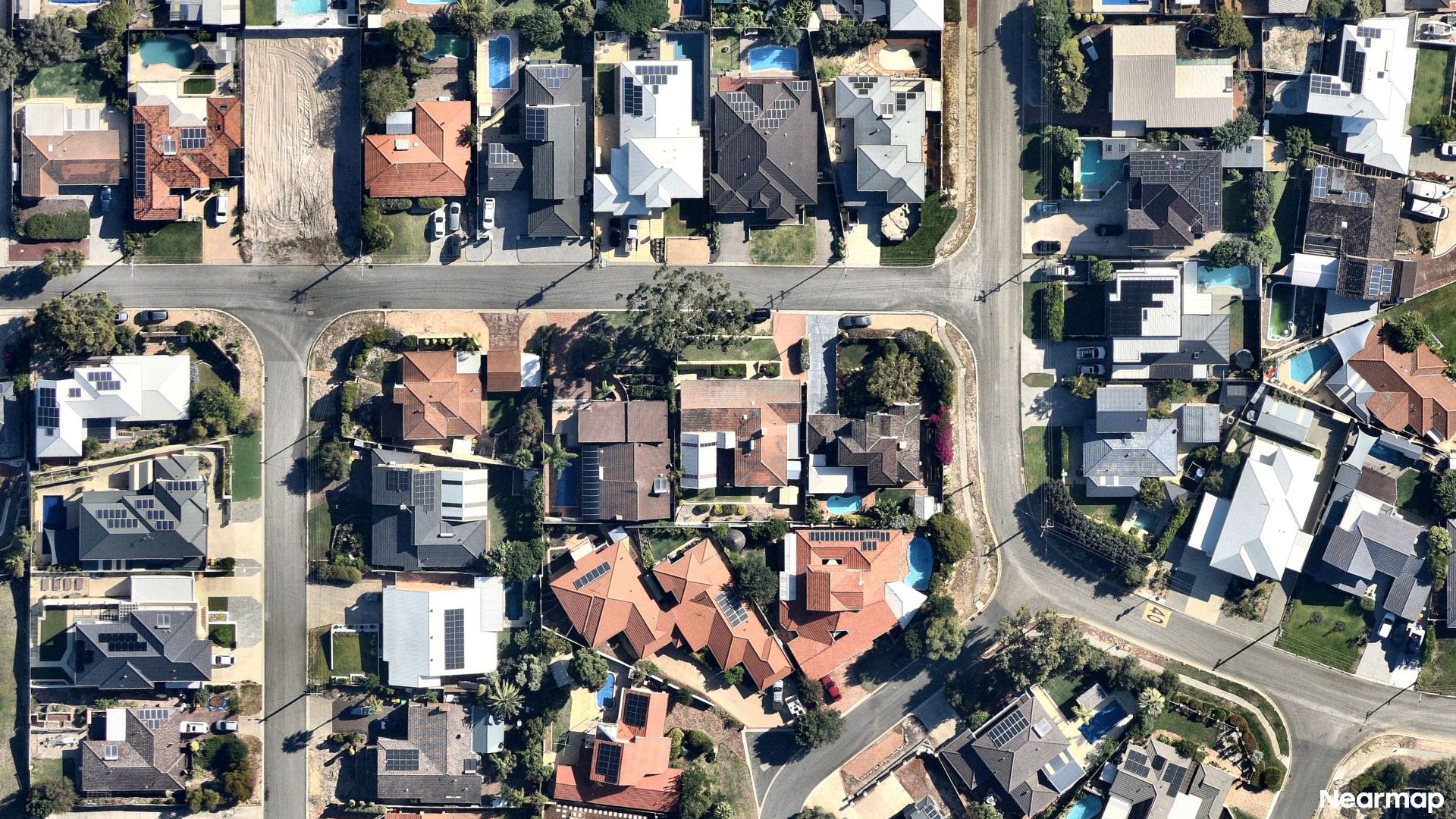 Vertical aerial view