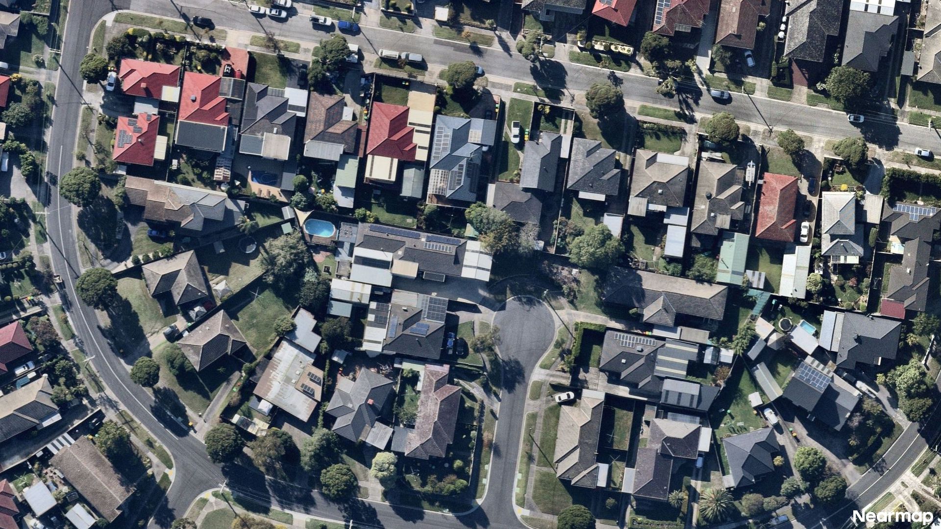 Vertical aerial view