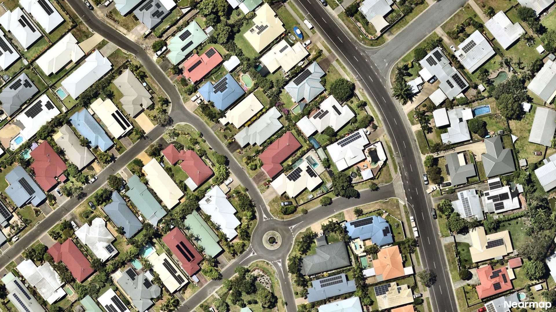 Vertical aerial view