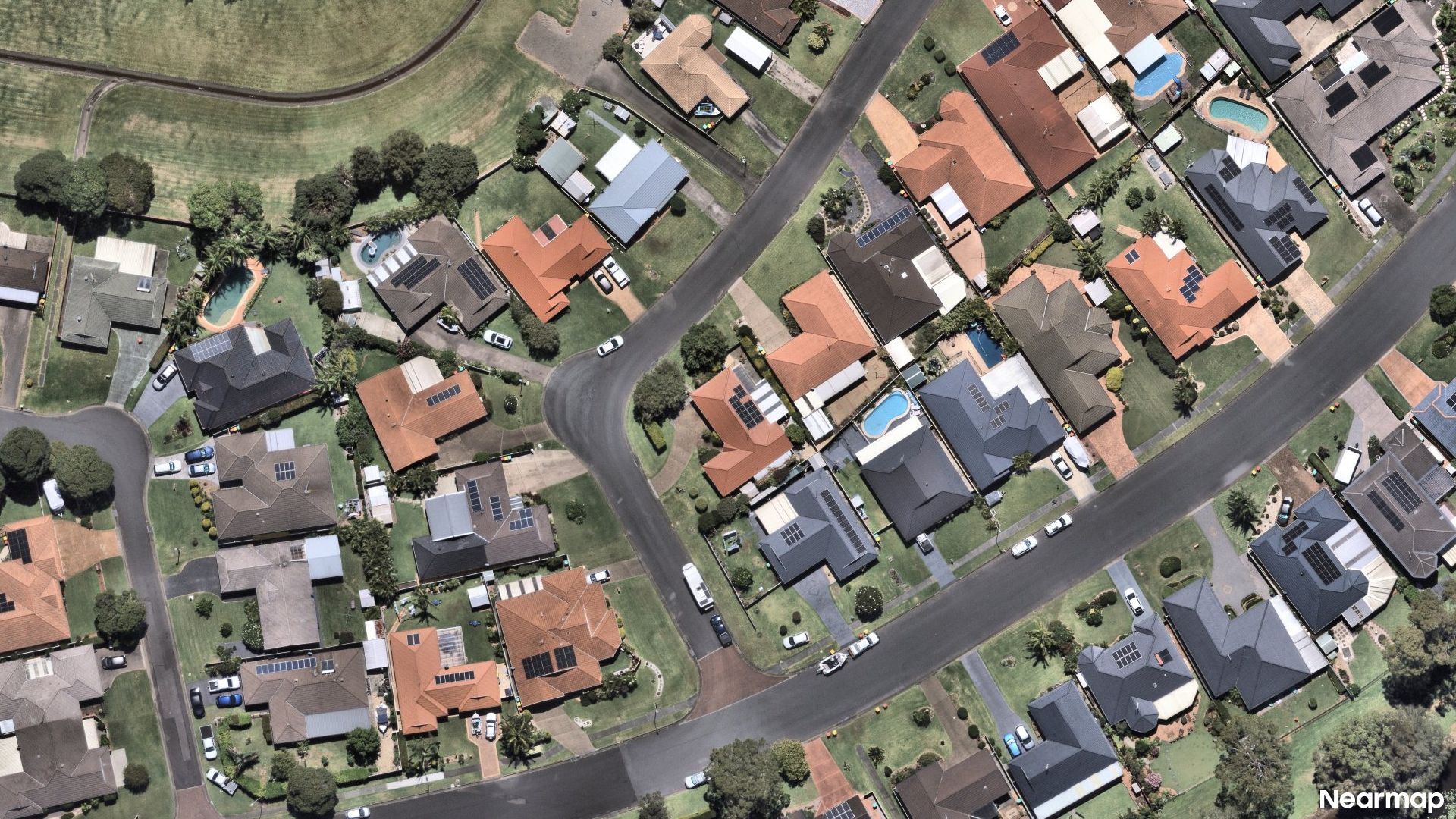 Vertical aerial view