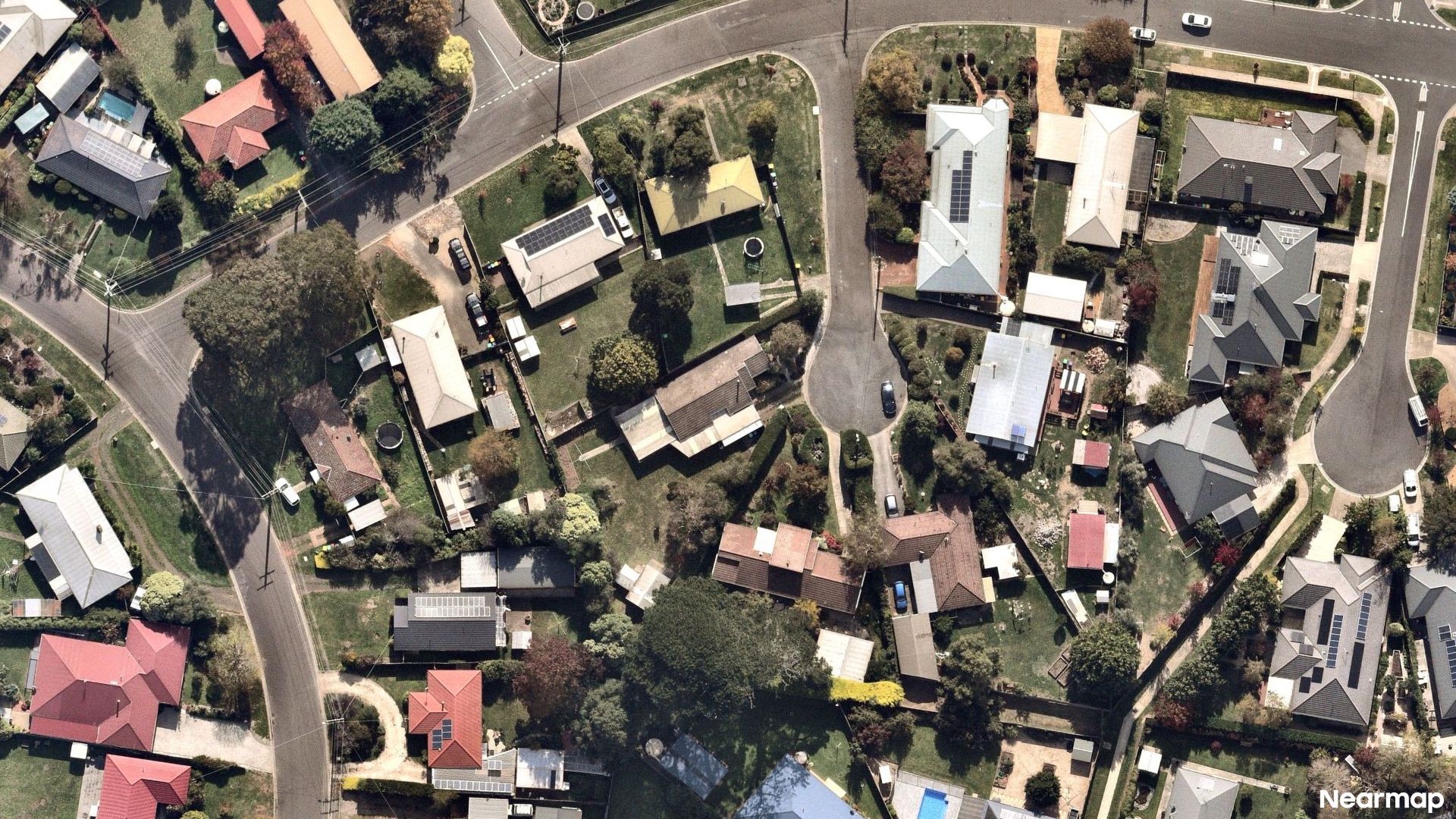 Vertical aerial view