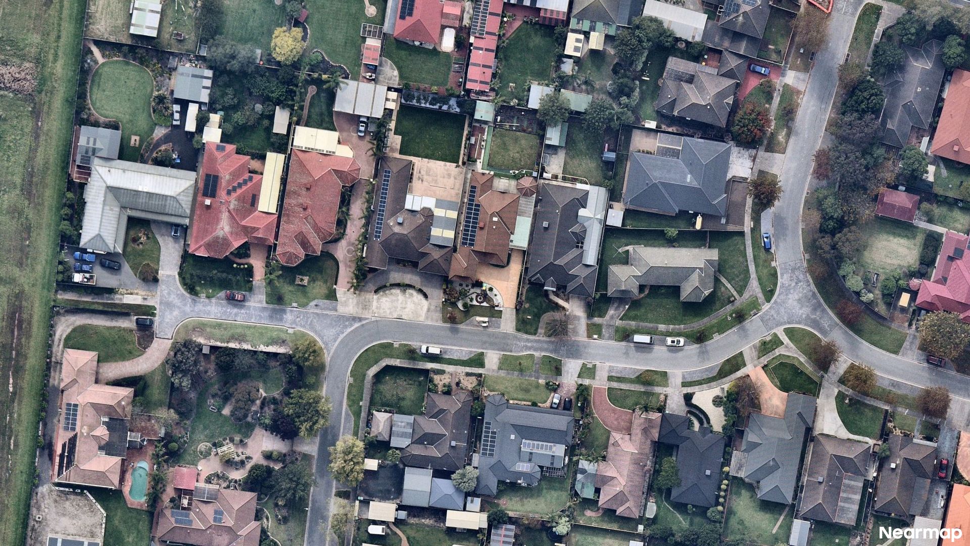 Vertical aerial view