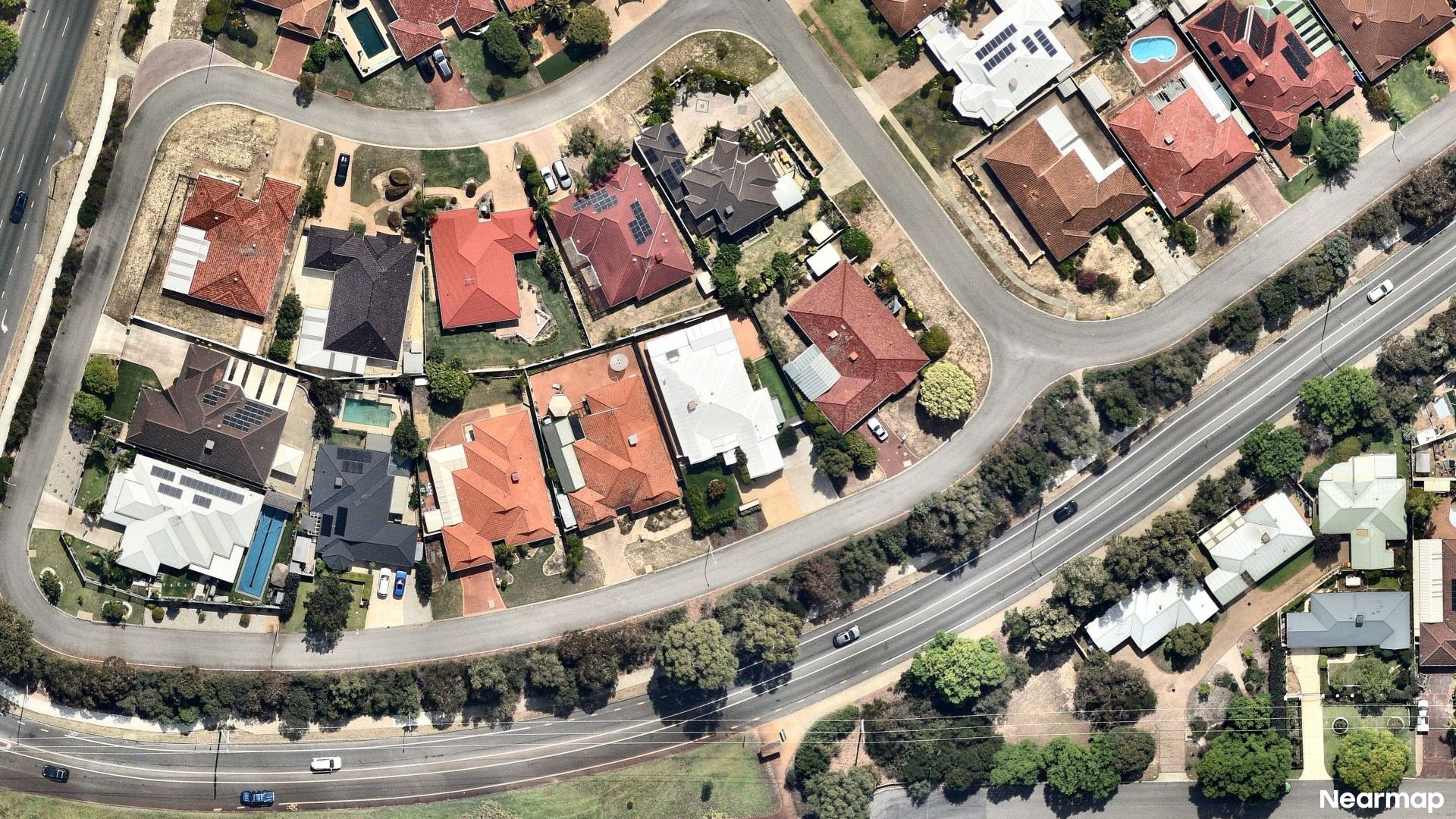 Vertical aerial view