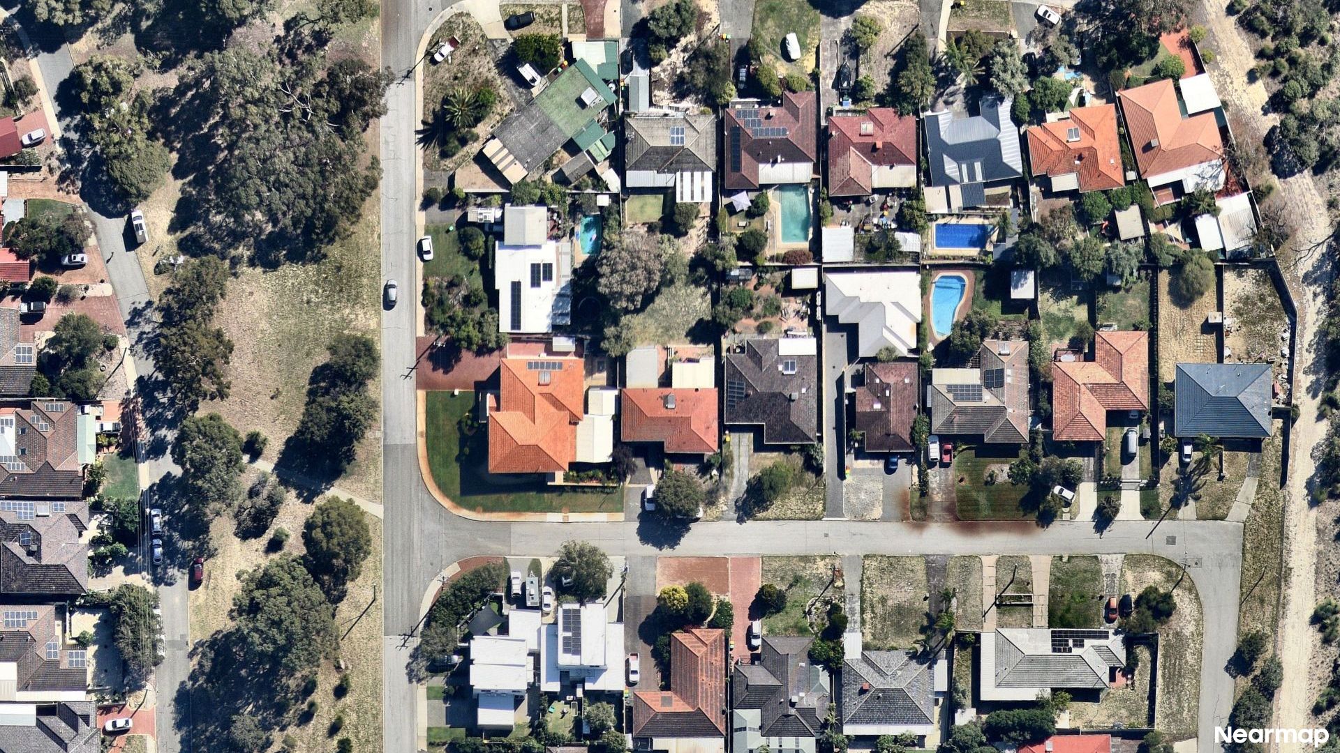 Vertical aerial view