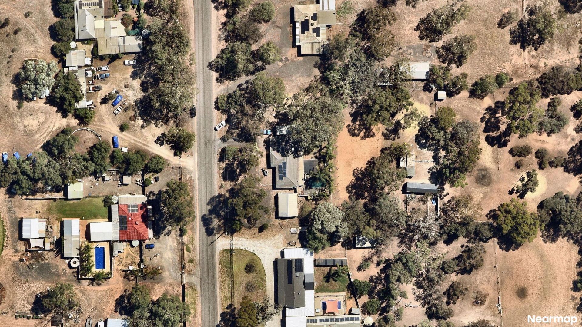 Vertical aerial view