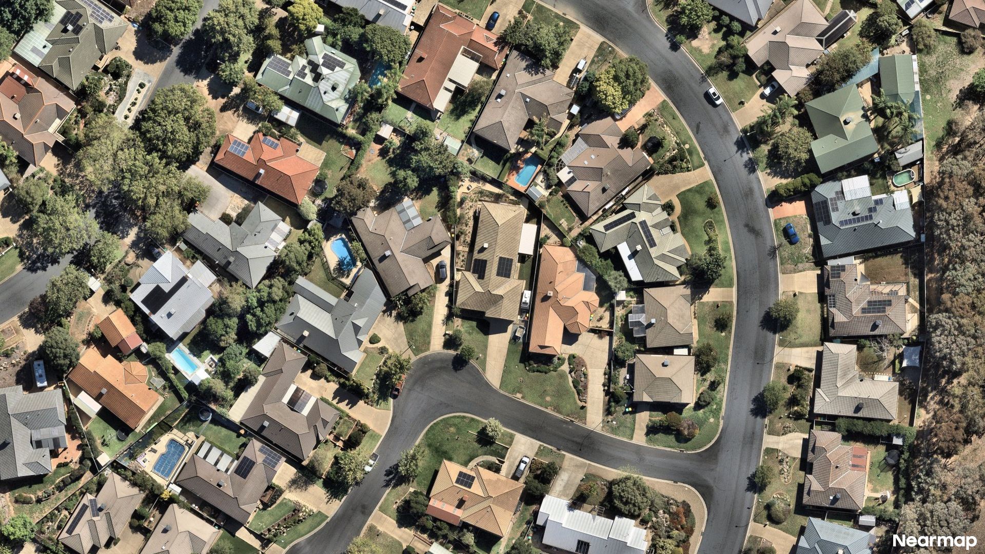 Vertical aerial view