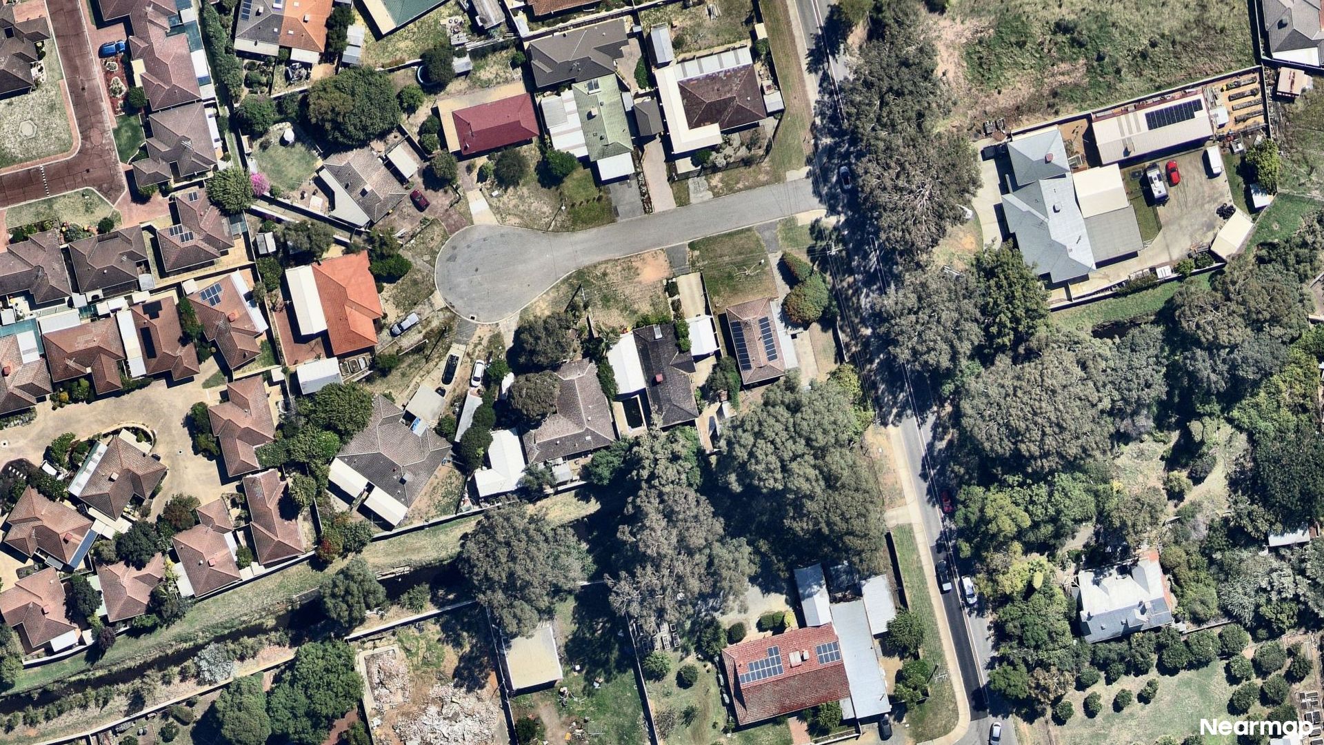 Vertical aerial view