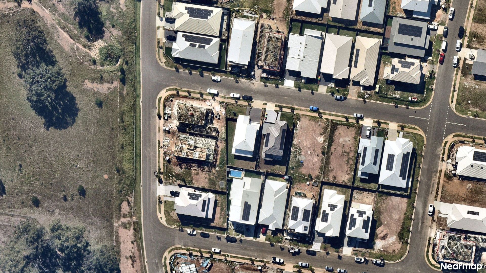 Vertical aerial view