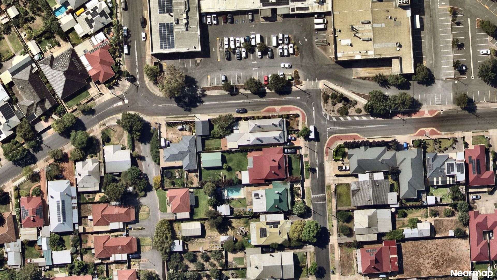 Vertical aerial view