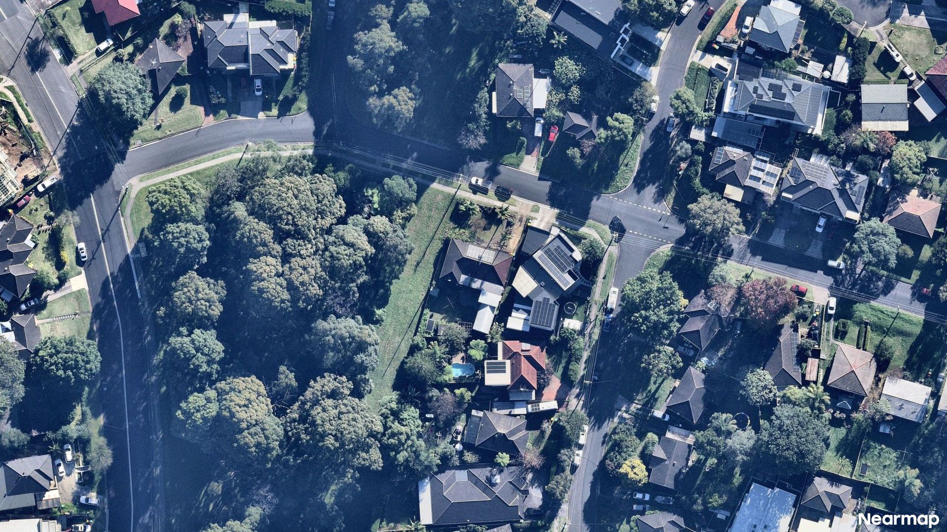 Vertical aerial view