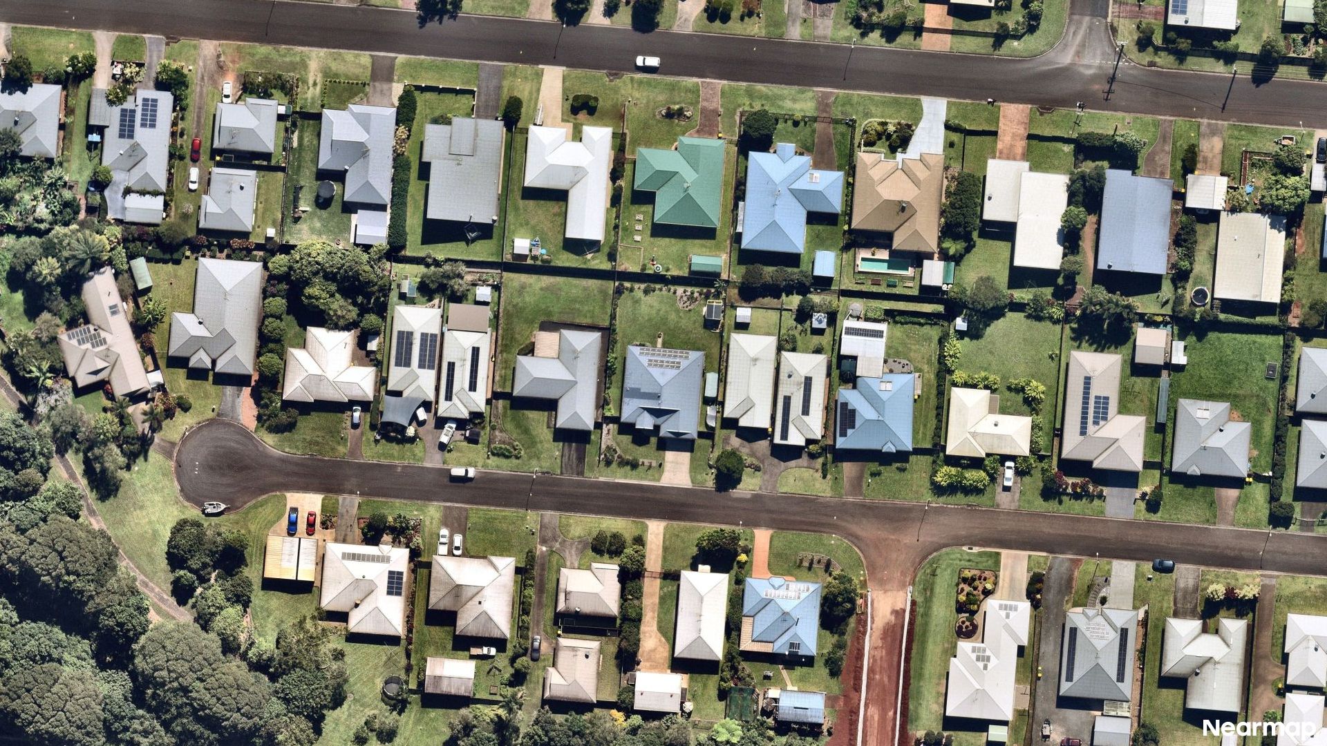 Vertical aerial view