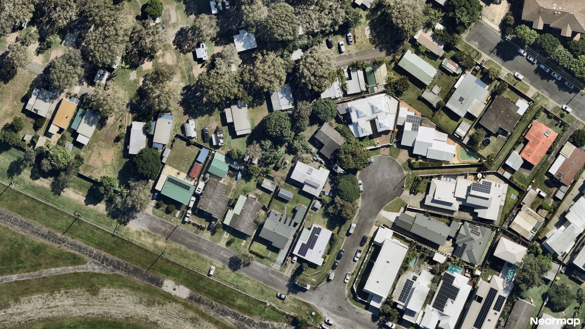 Vertical aerial view