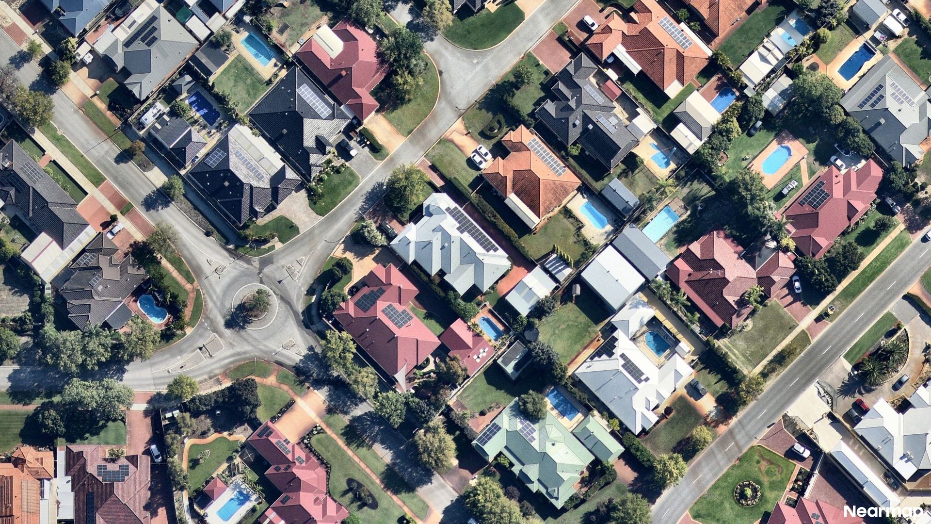 Vertical aerial view