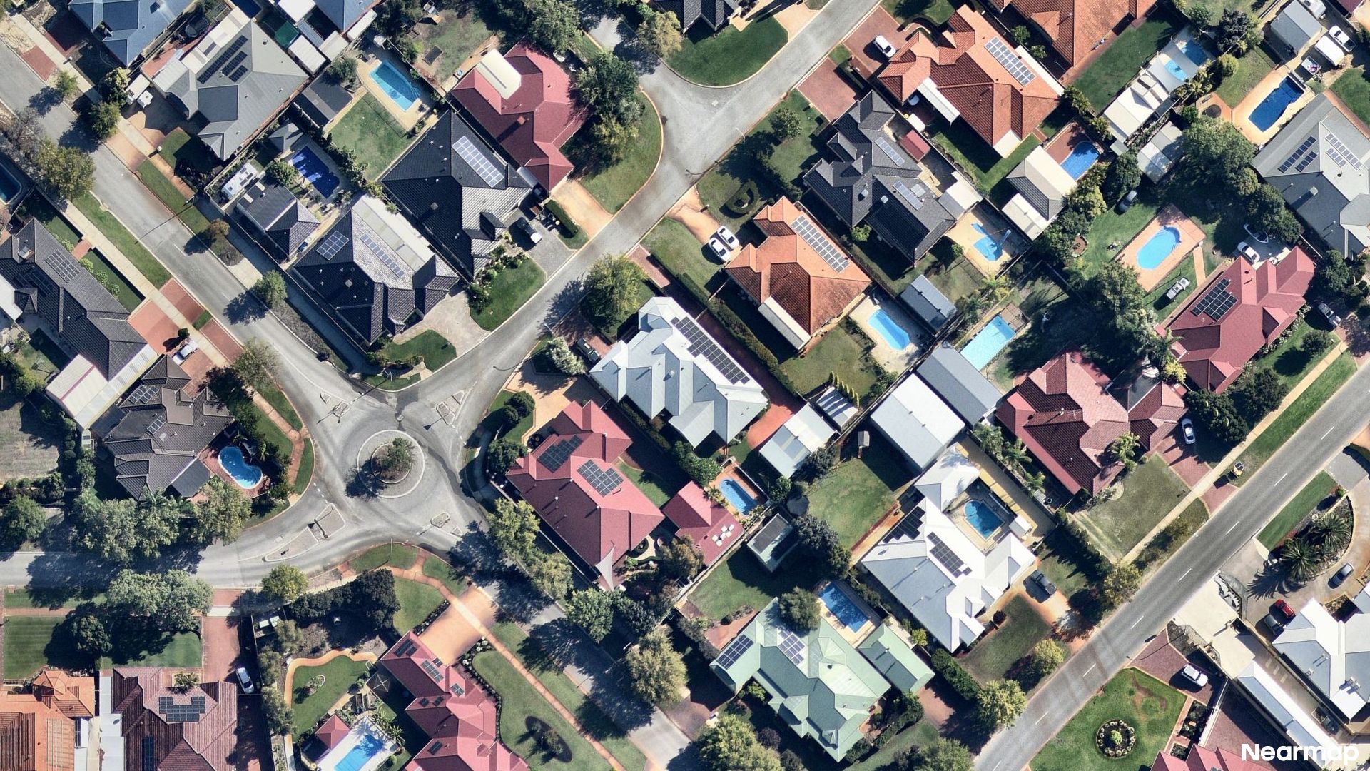 Vertical aerial view