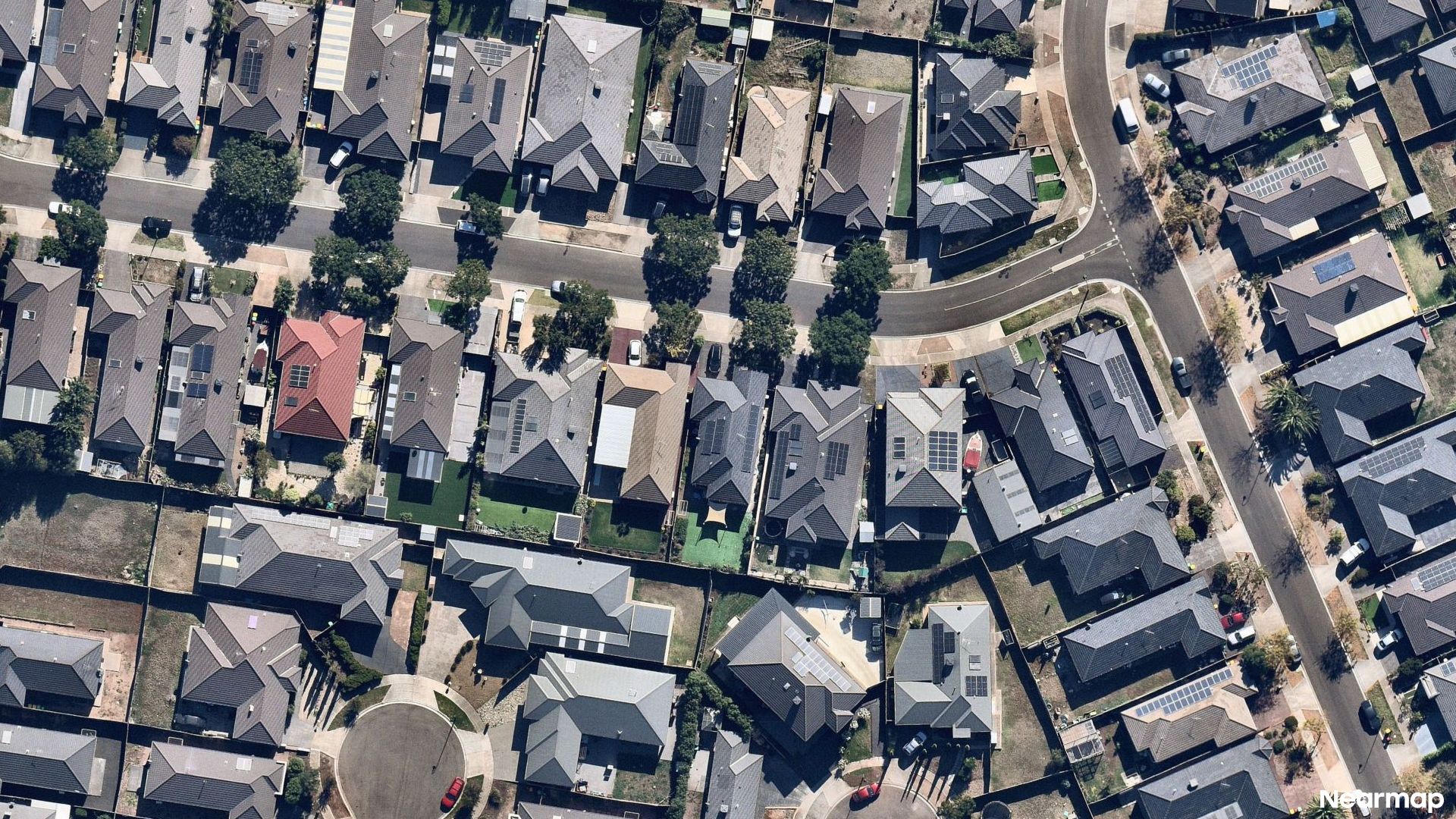 Vertical aerial view