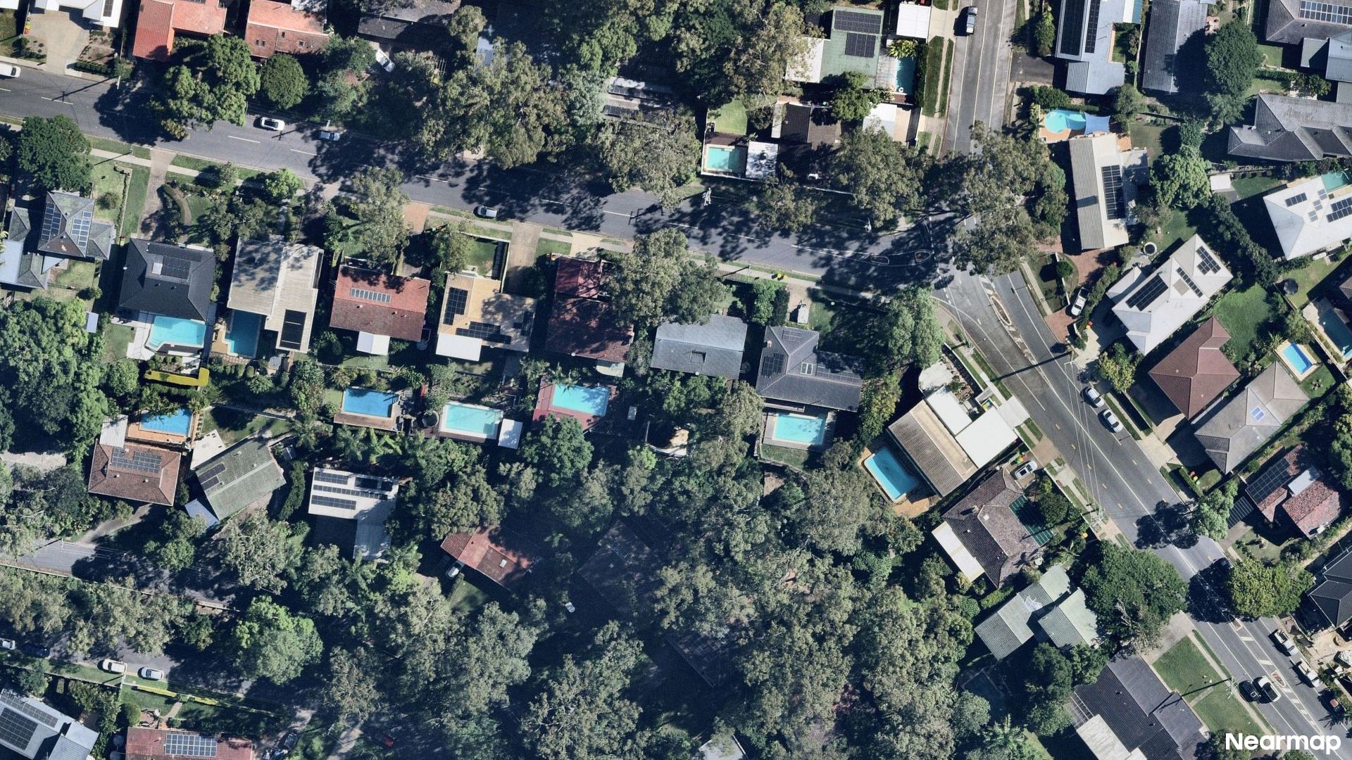 Vertical aerial view