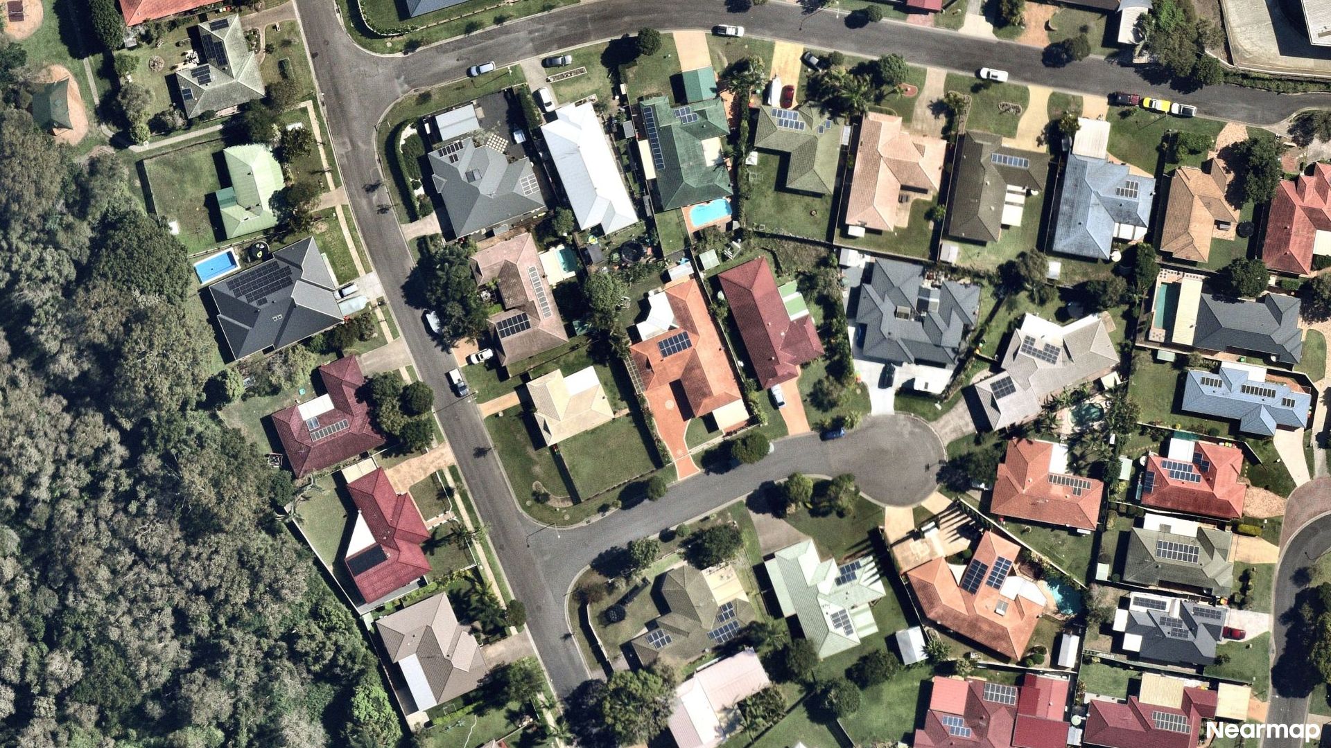 Vertical aerial view