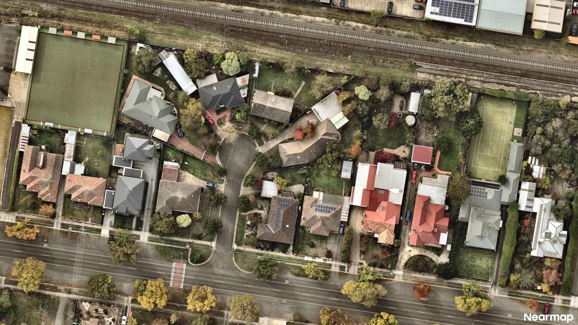 Vertical aerial view