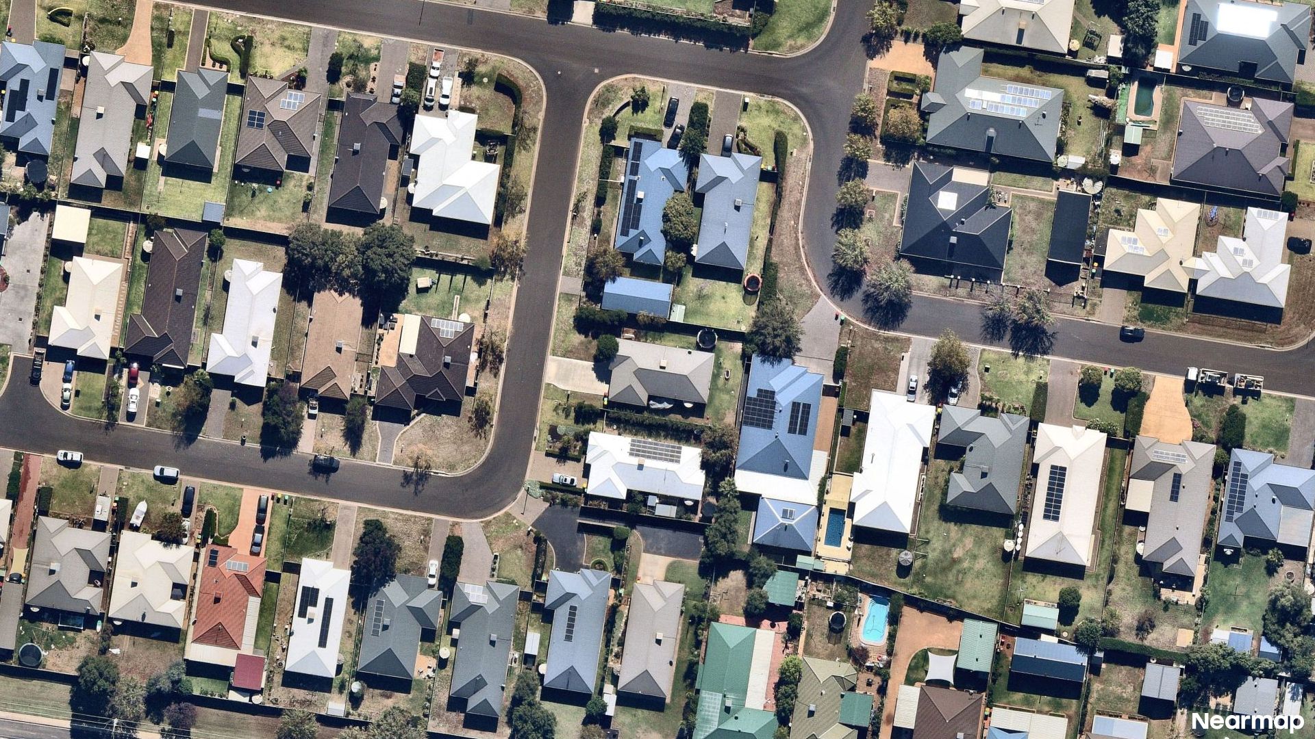 Vertical aerial view